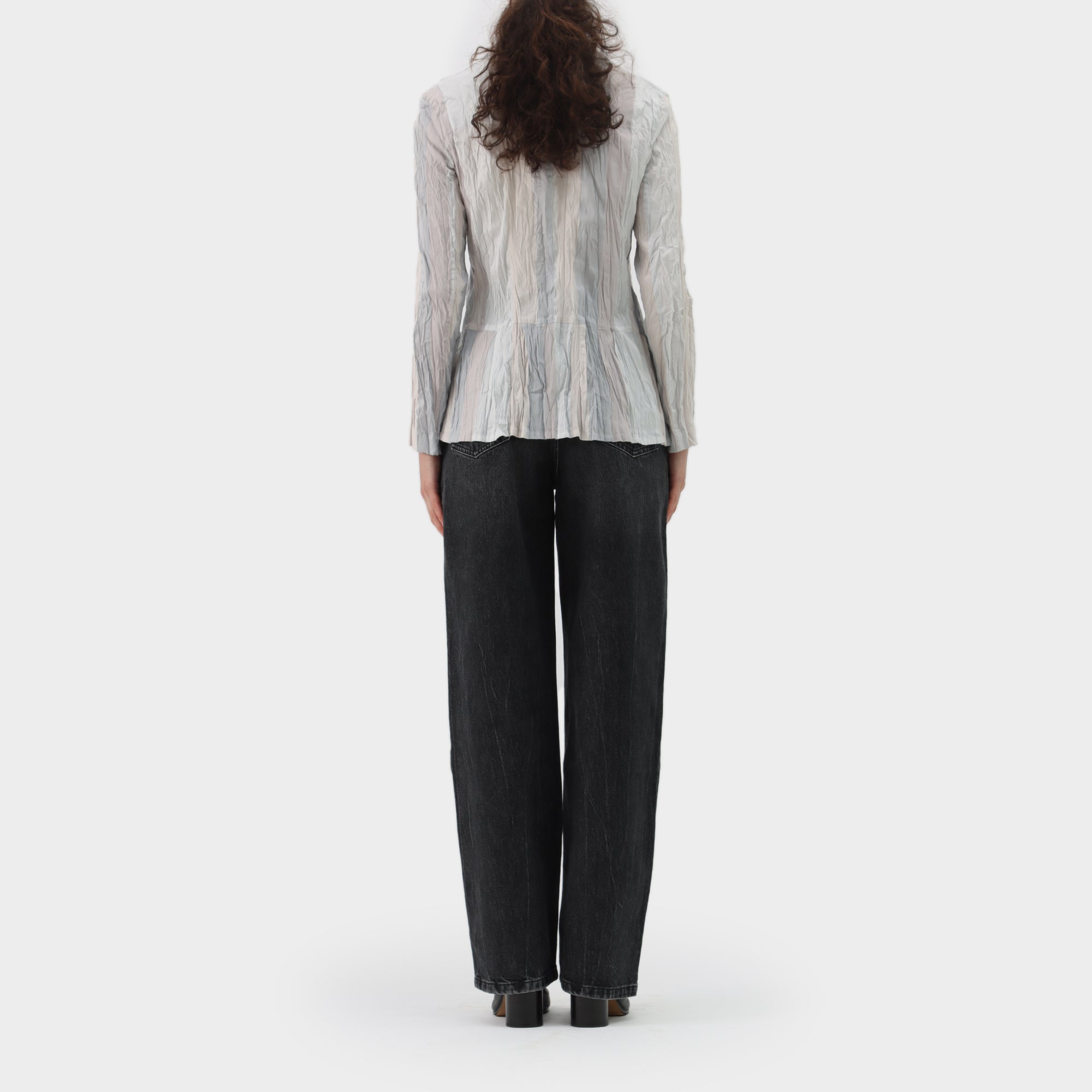 Issey Miyake Panelled Crush Pleat Jacket