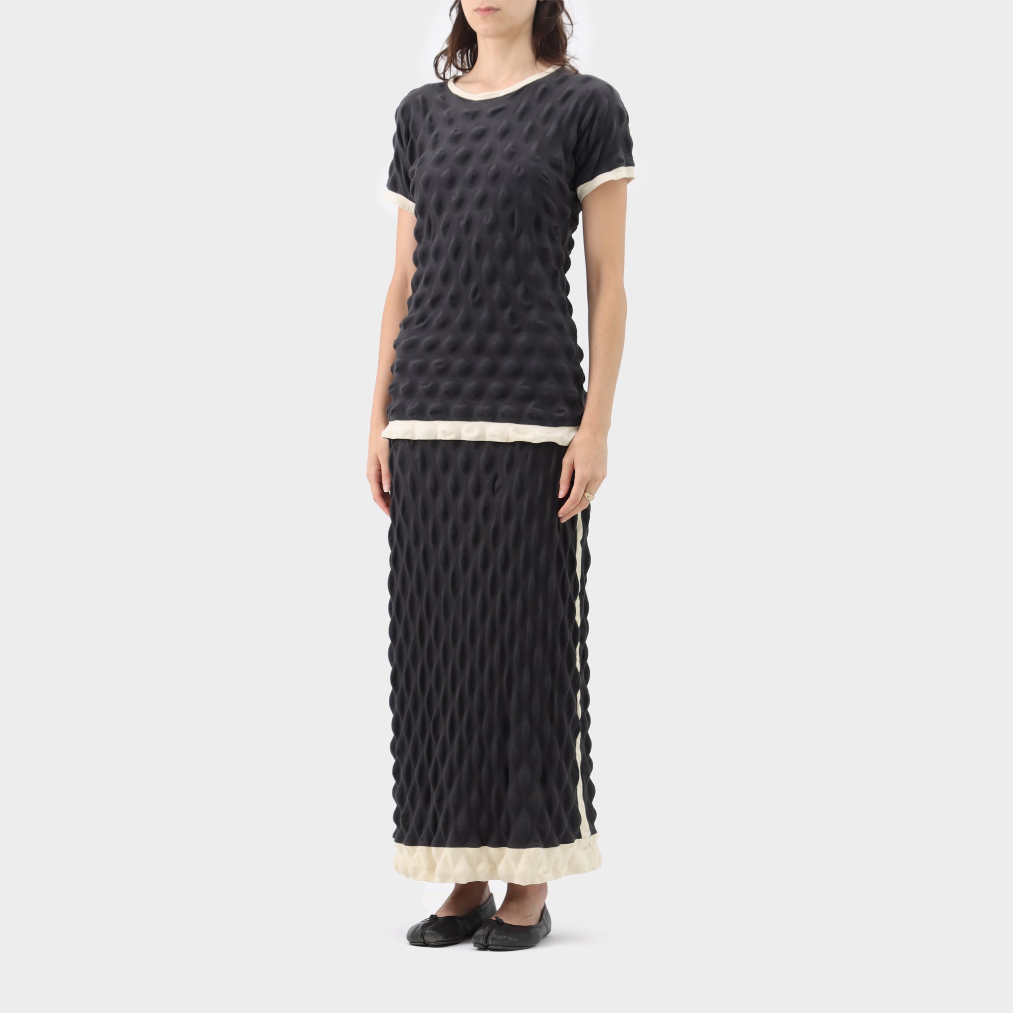 Issey Miyake Egg Carton Top & Skirt