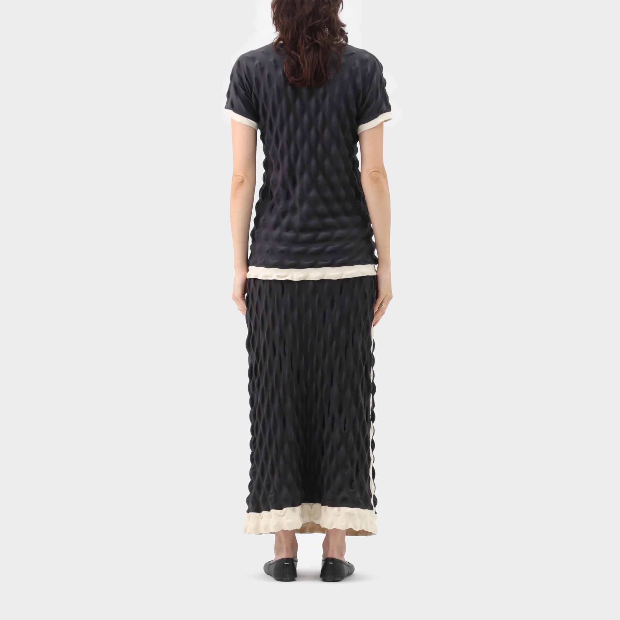 Issey Miyake Egg Carton Top & Skirt