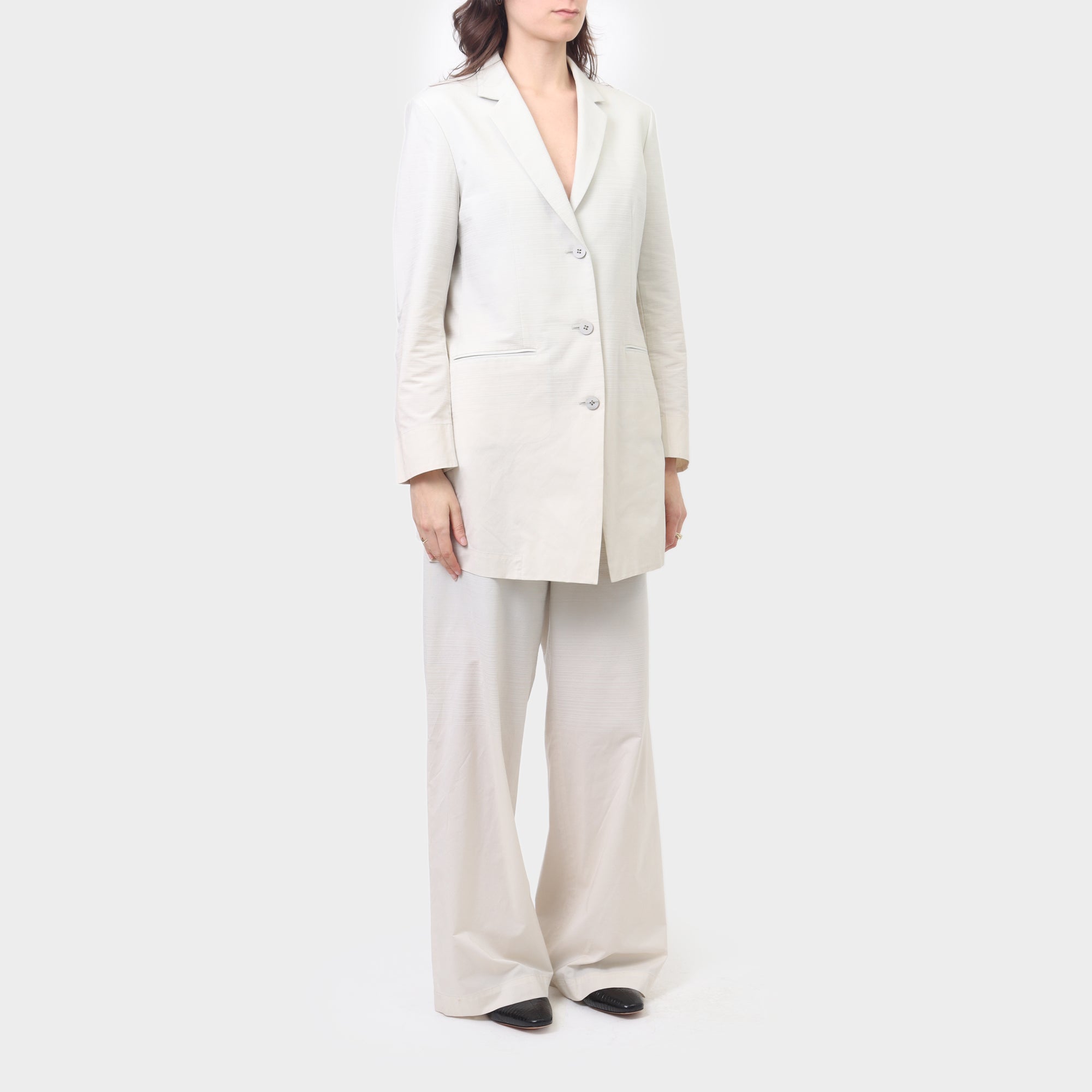 Issey Miyake Textured Gradient Suit