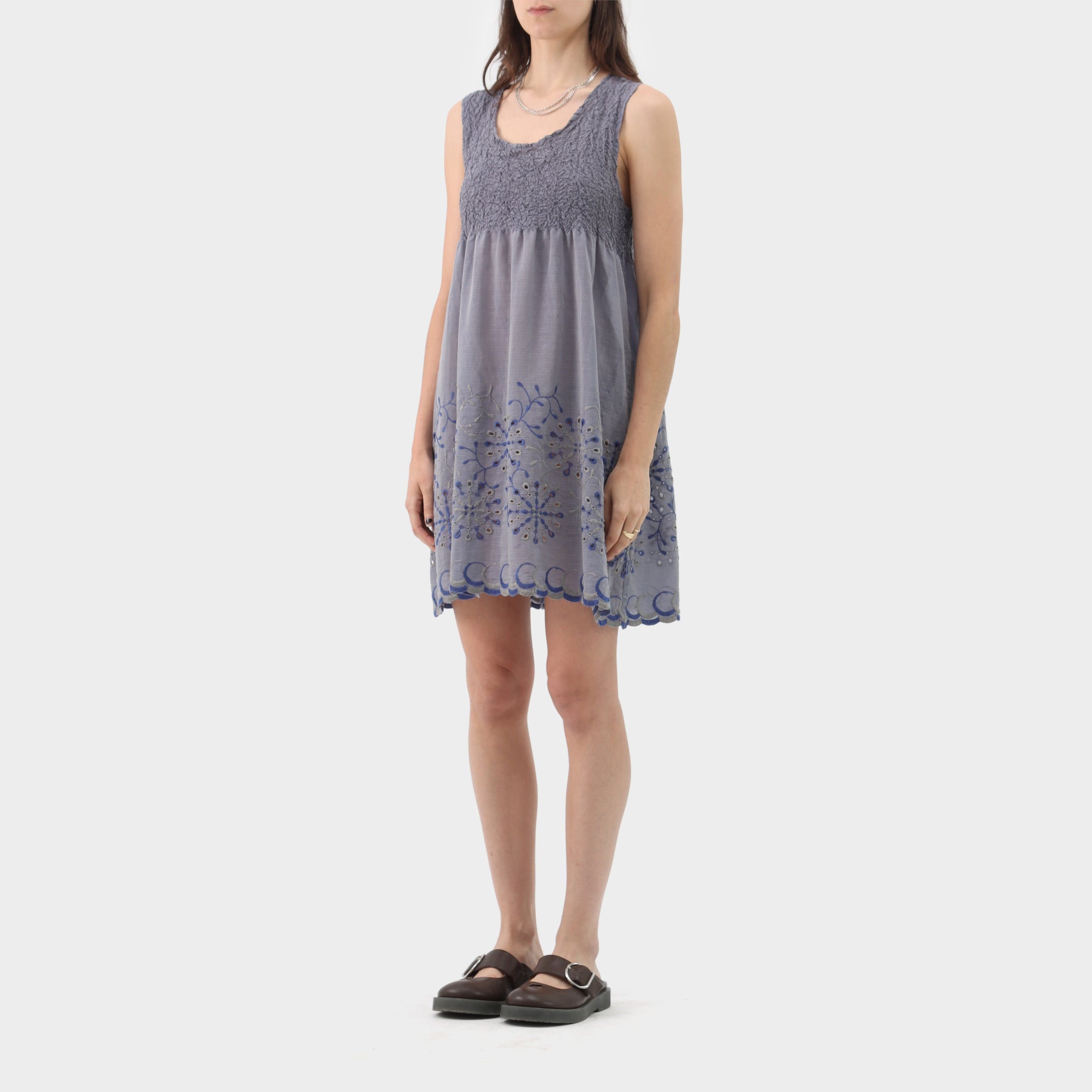 Issey Miyake ME Cotton Cauliflower Embroidered Dress