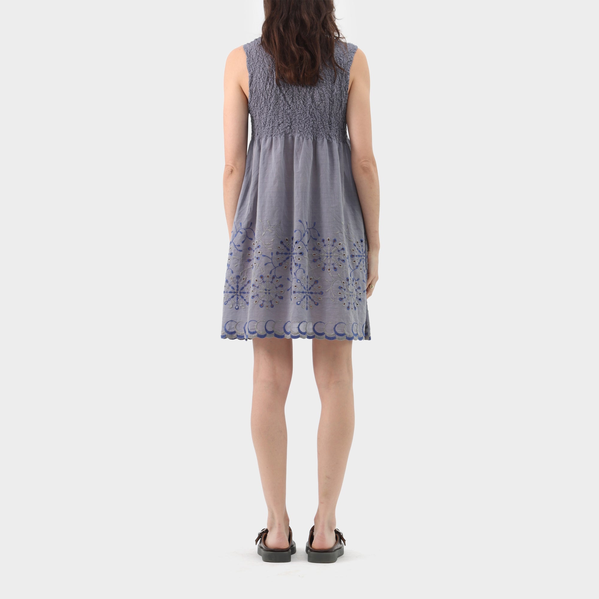 Issey Miyake ME Cotton Cauliflower Embroidered Dress