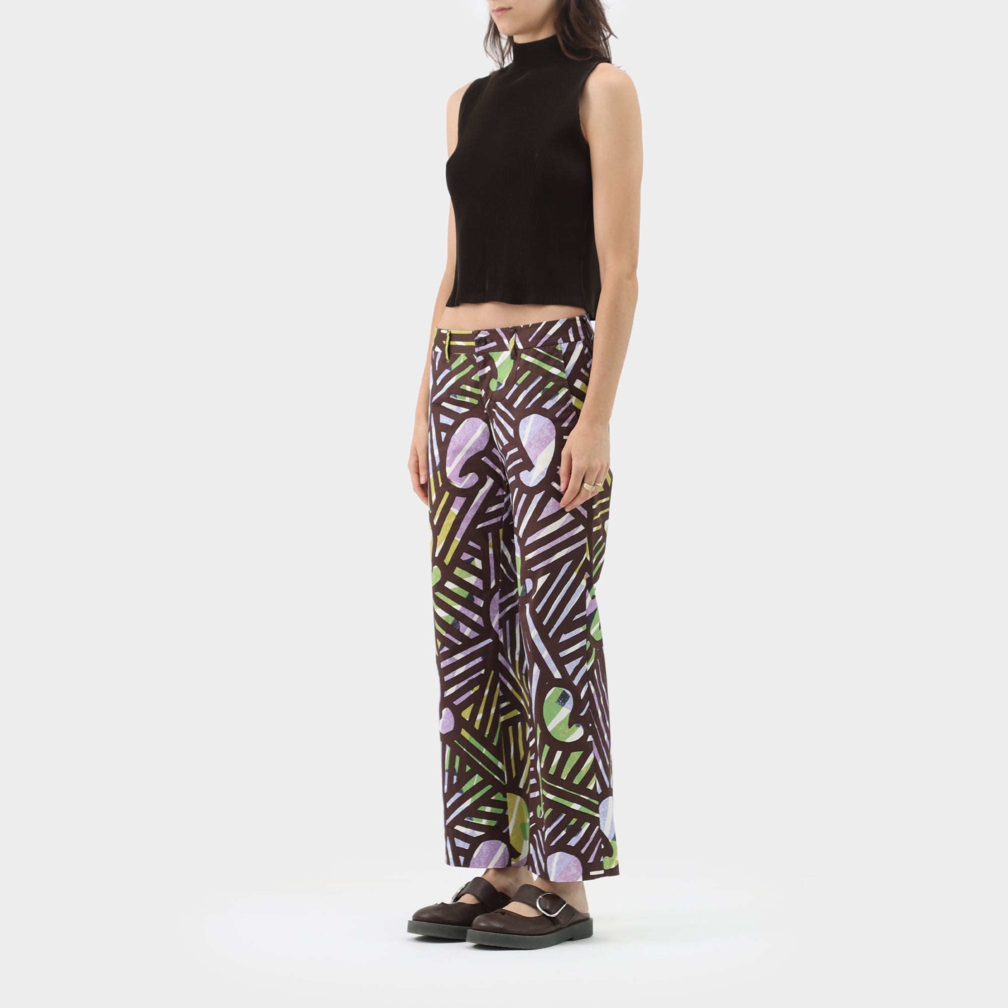 Issey Miyake Printed Straight Pants