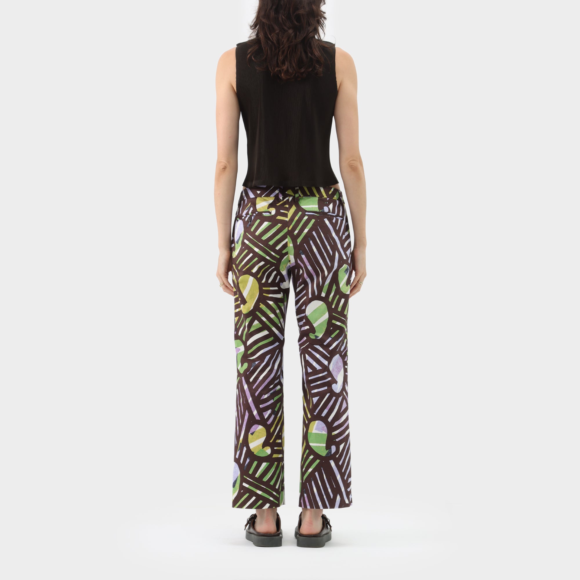Issey Miyake Printed Straight Pants