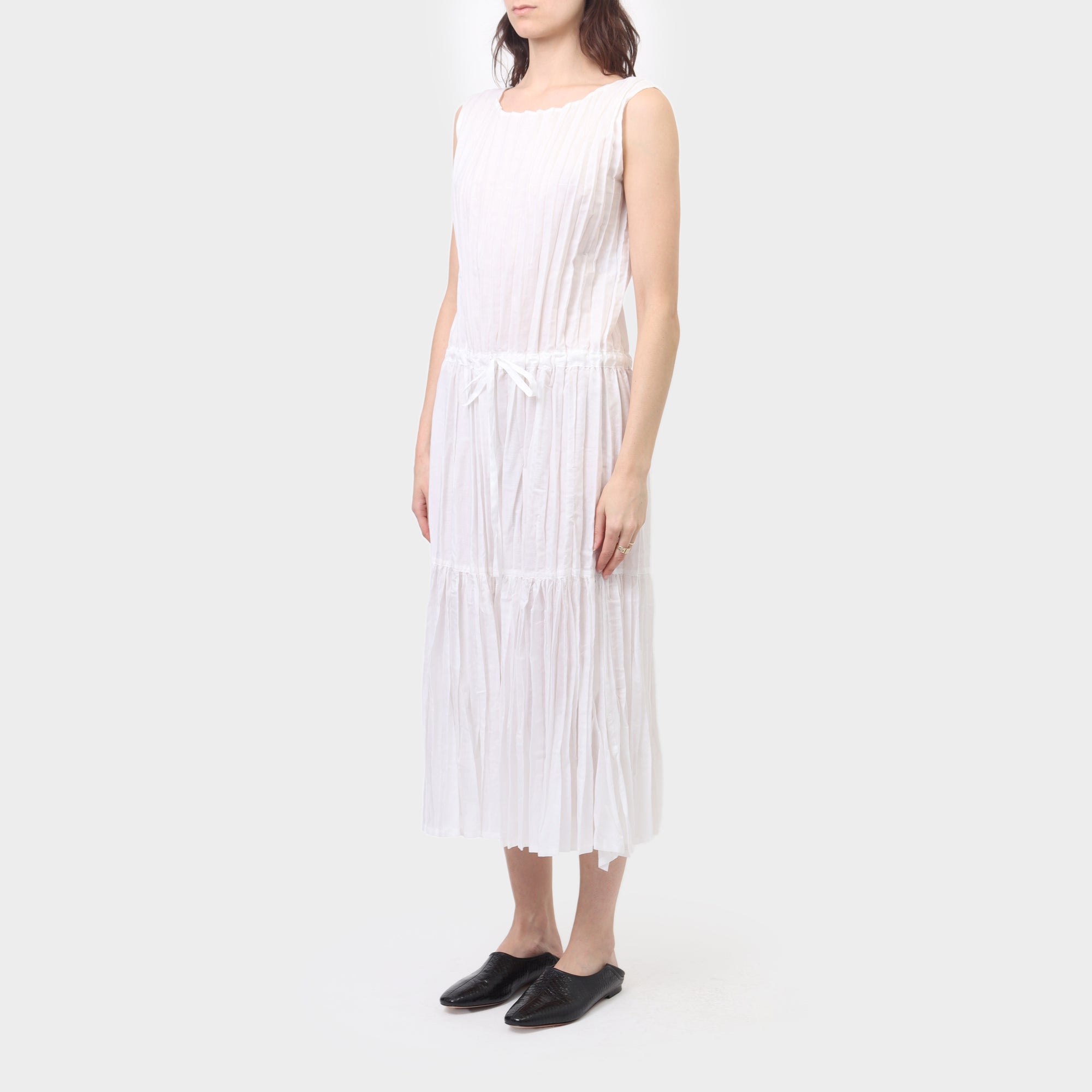 Issey Miyake Creased Pleat Tank Dress