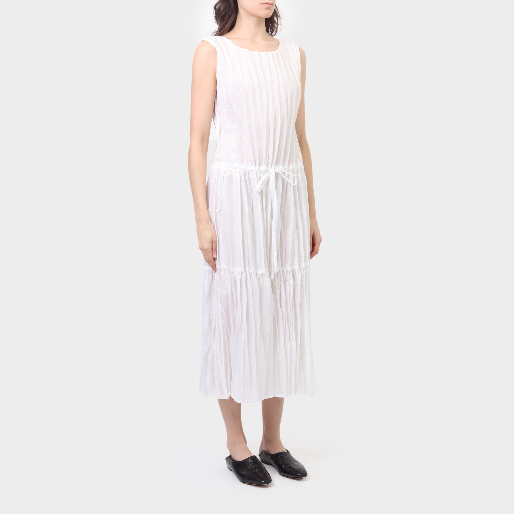 Issey Miyake Creased Pleat Tank Dress