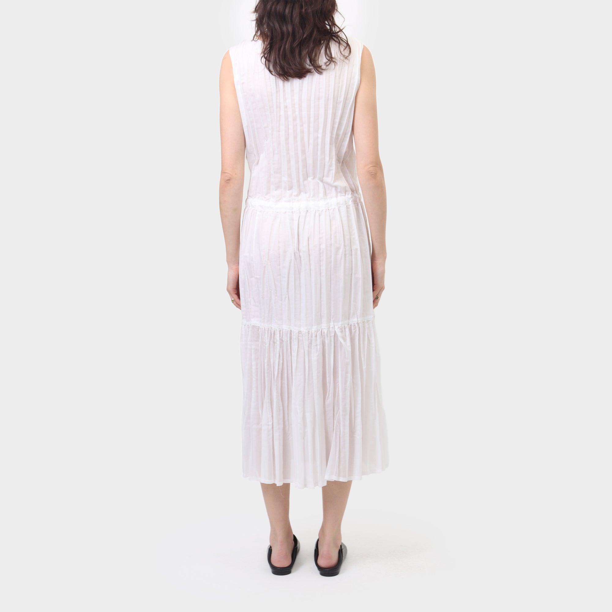 Issey Miyake Creased Pleat Tank Dress