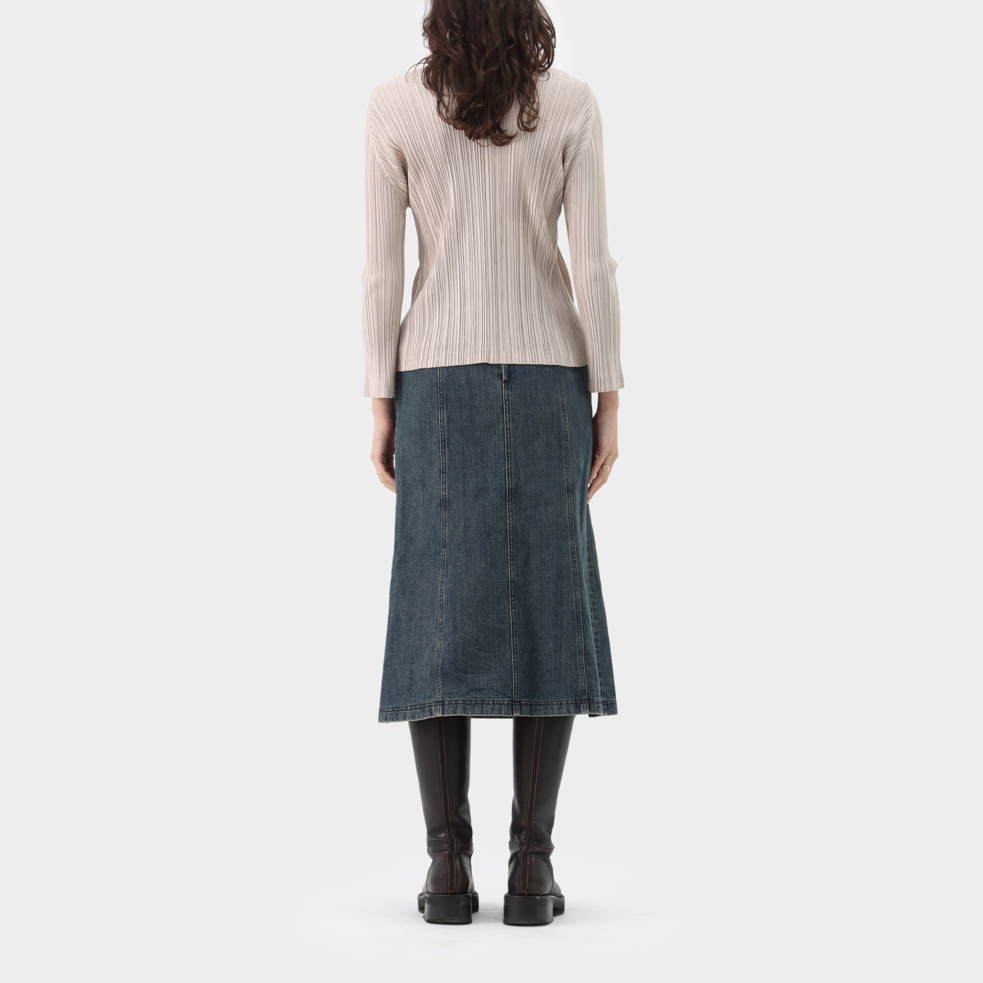 Pleats Please Pleated Zip Up Jacket