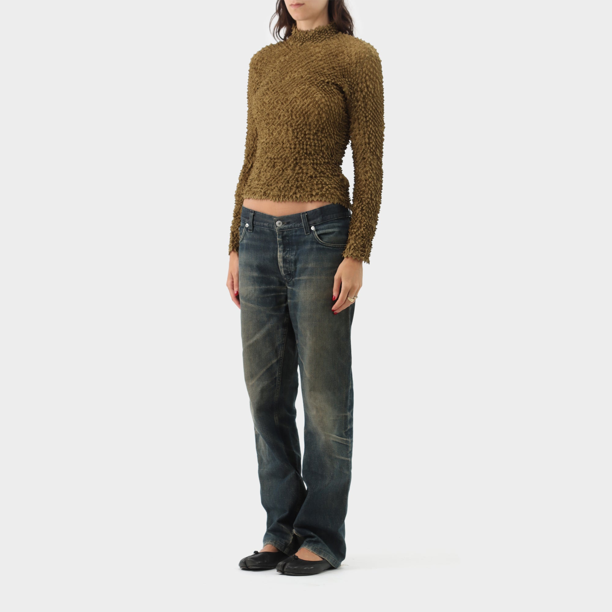 Issey Miyake Spike Pleat Top