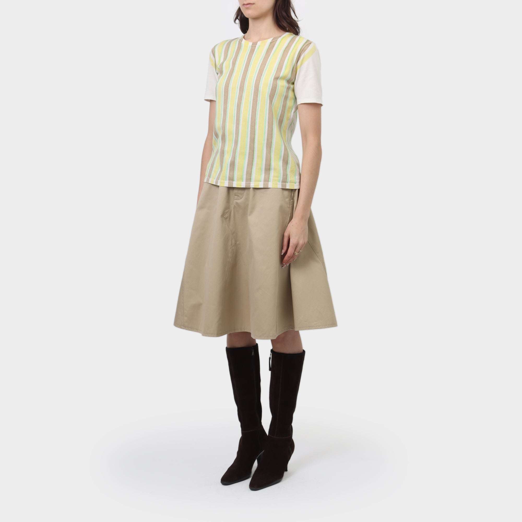 Issey Miyake Stitched Stripe T-Shirt