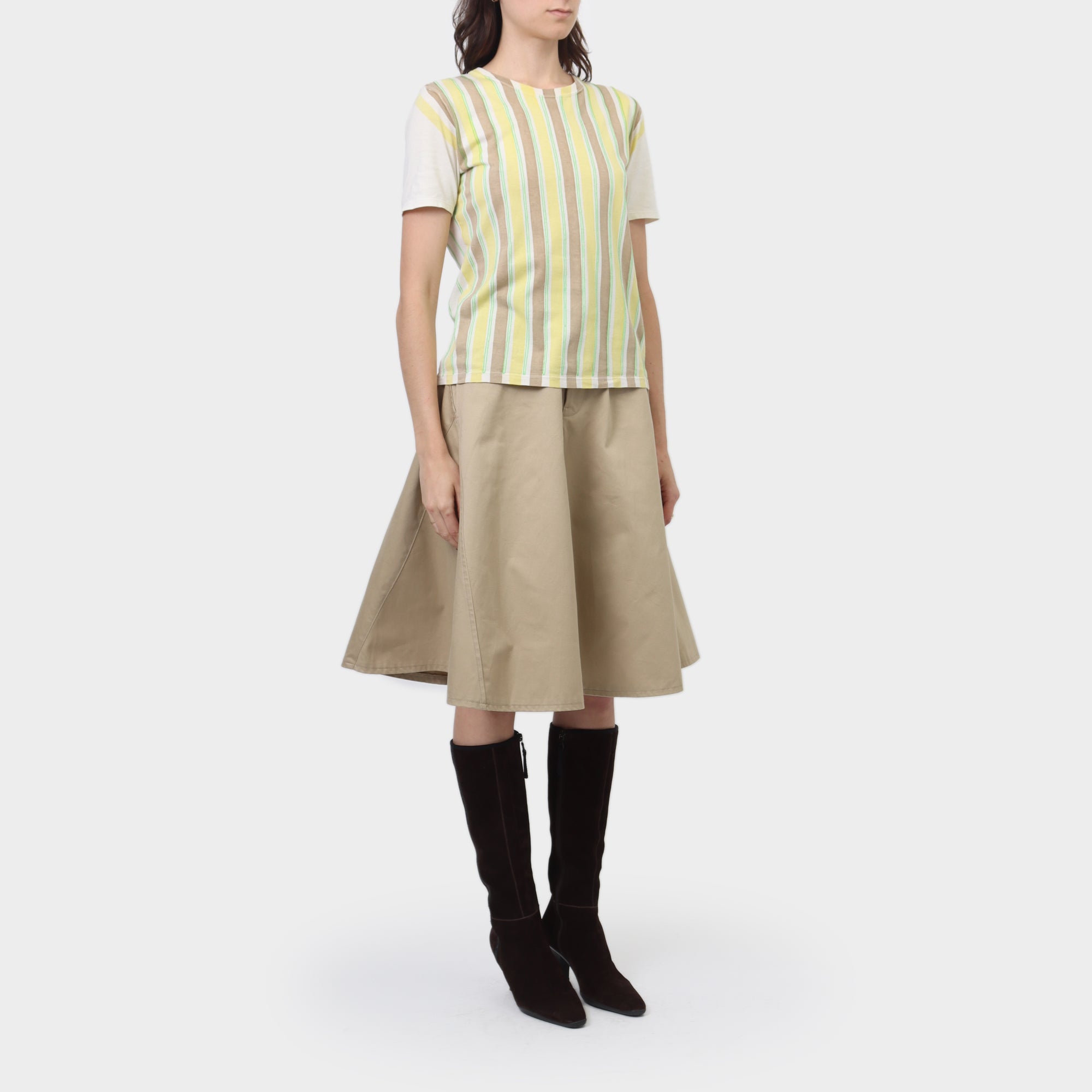 Issey Miyake Stitched Stripe T-Shirt