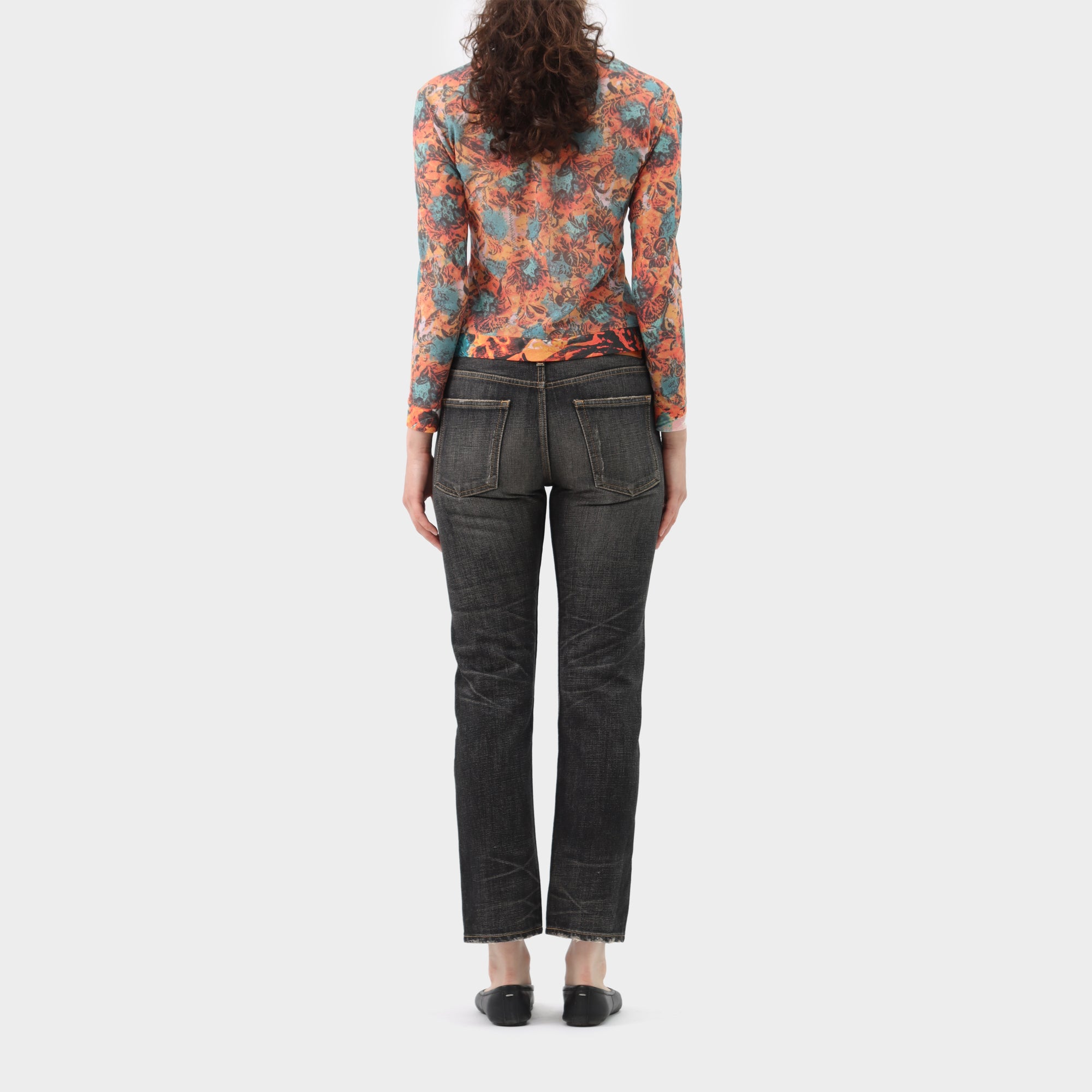 Issey Miyake Mesh Printed Long sleeve