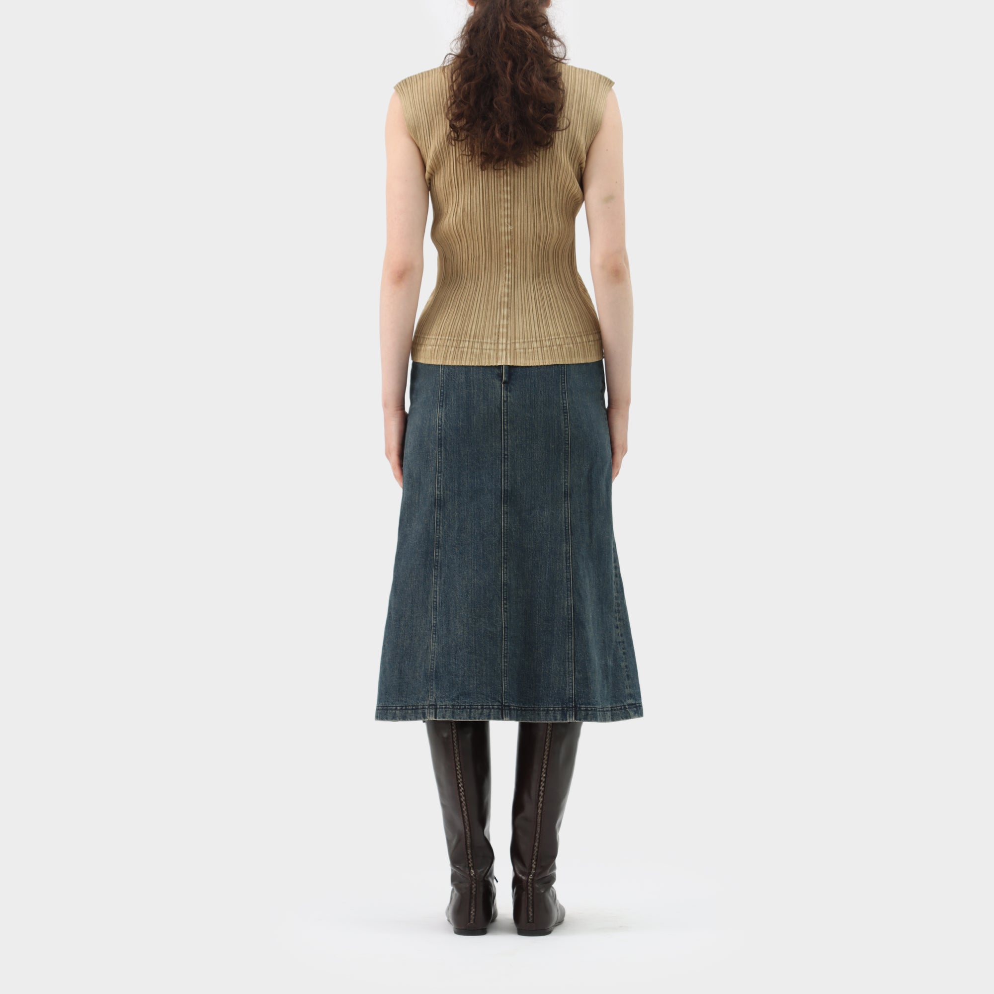 Pleats Please Pleated Button up Tank