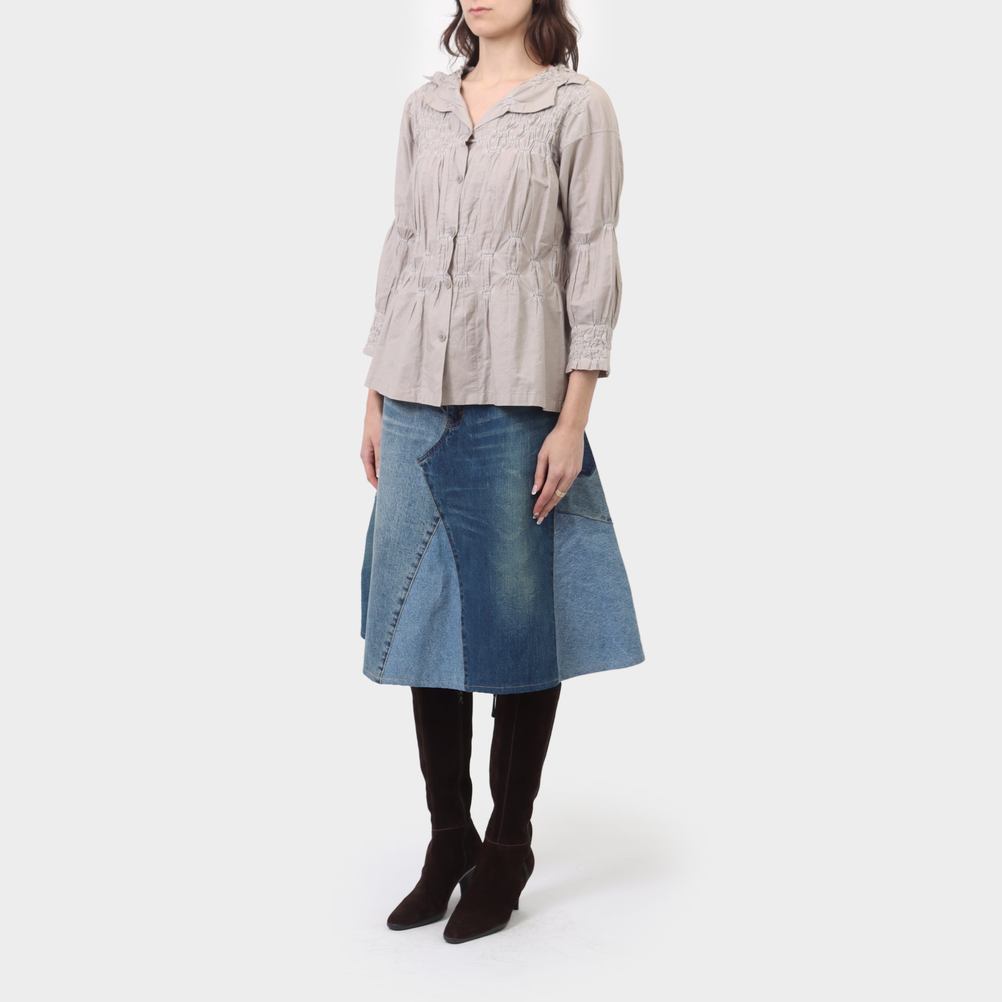 Issey Miyake Gathered Shirt