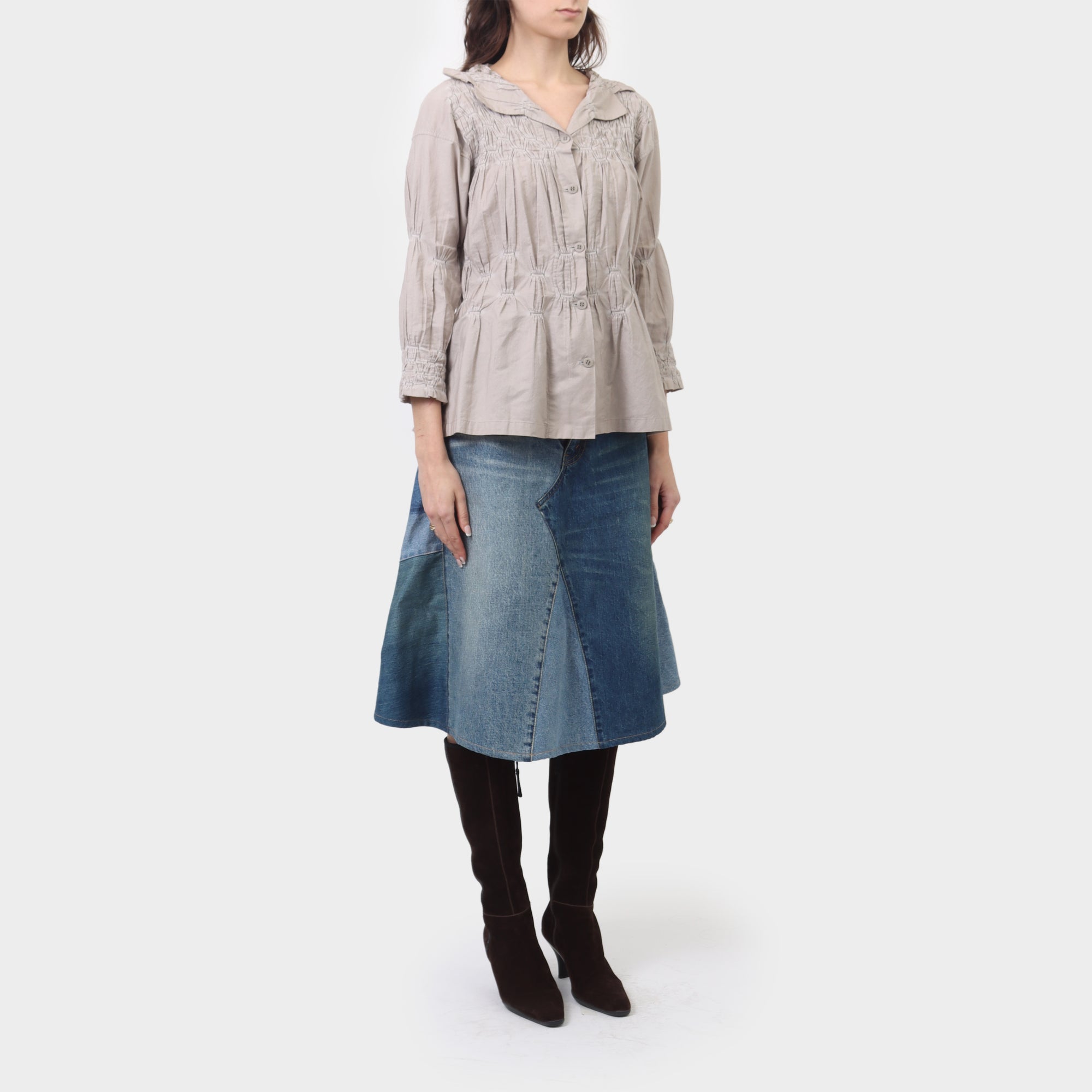 Issey Miyake Gathered Shirt