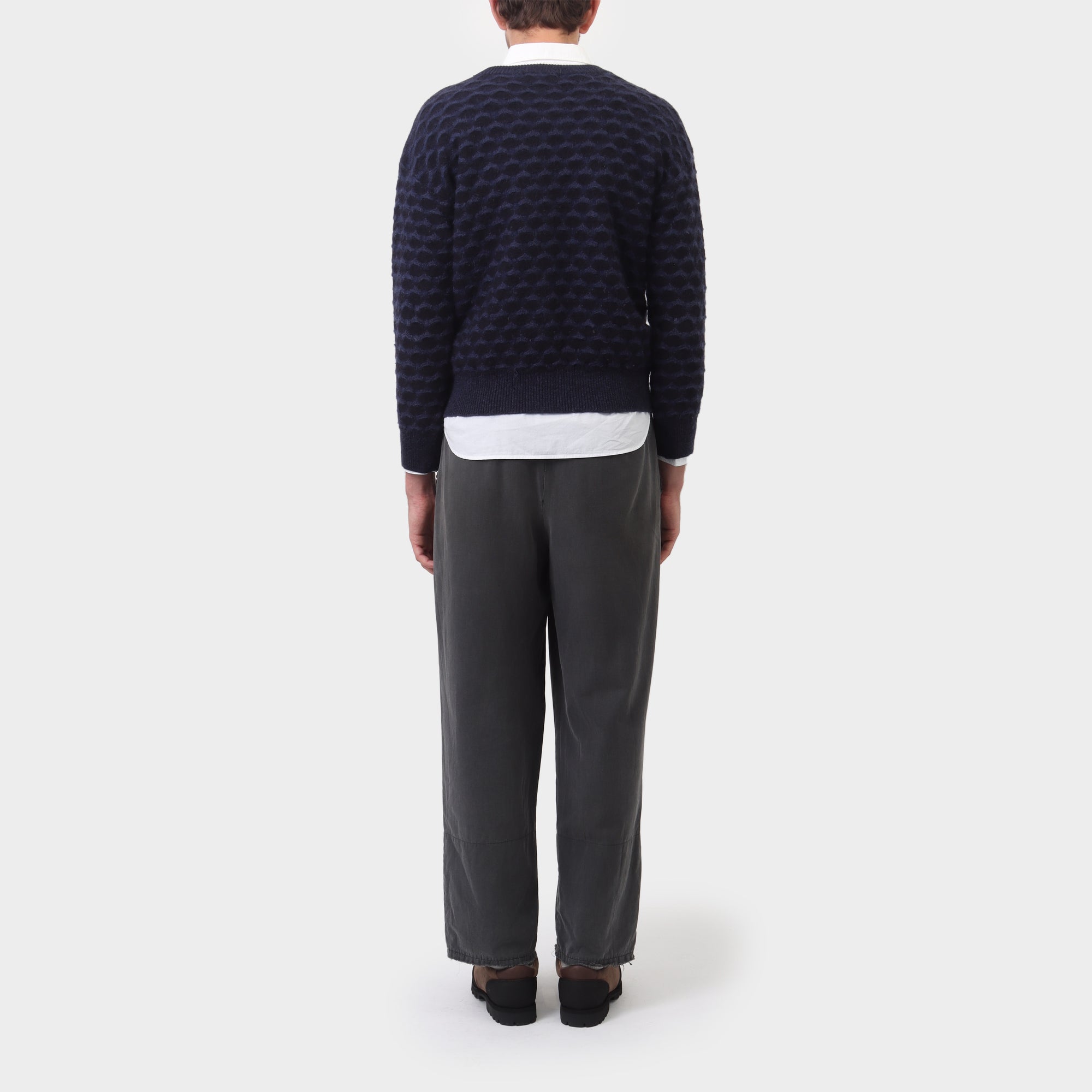 Issey Miyake Textured Wool Knit Jumper