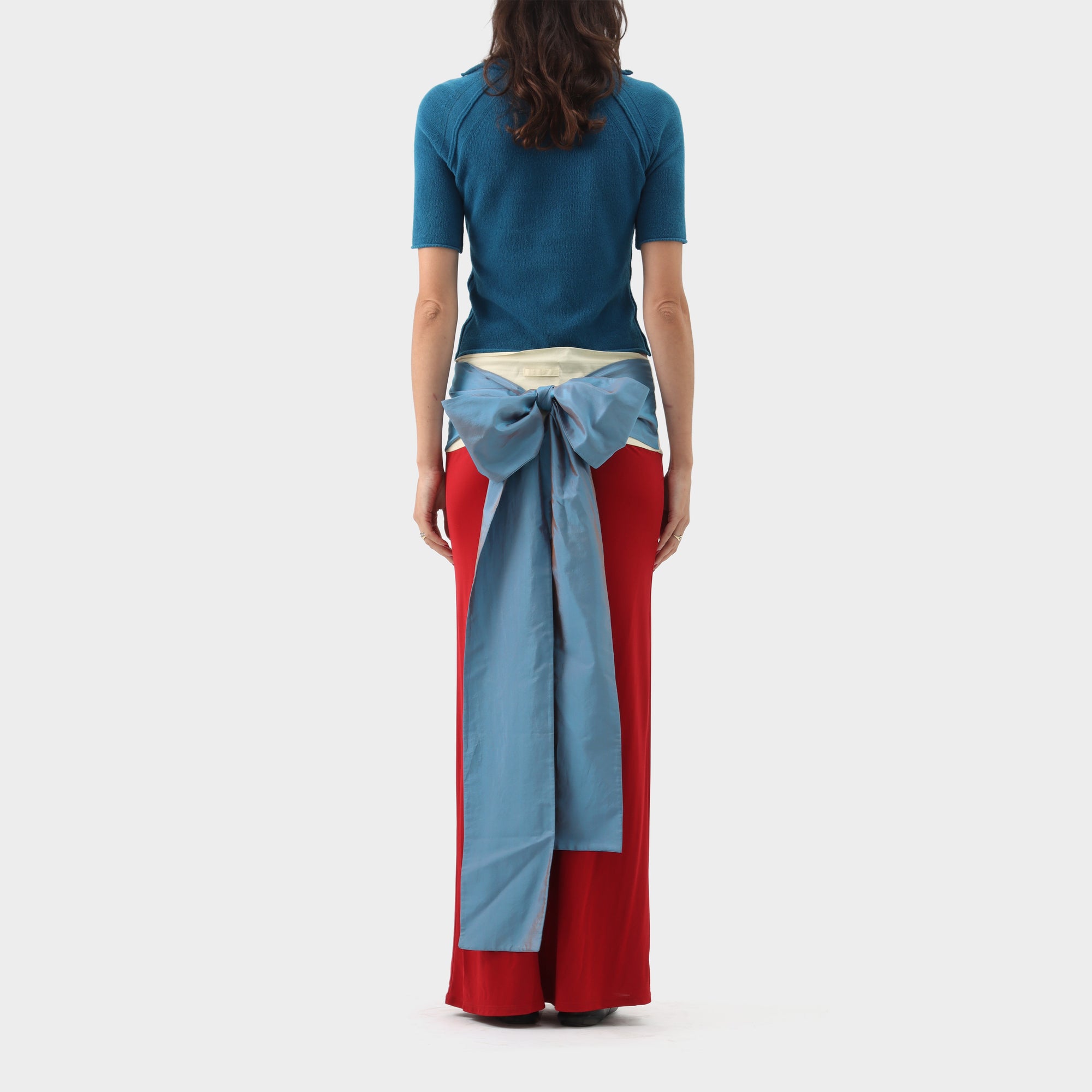 Jean Paul Gaultier Tie-Up Bow Maxi Skirt