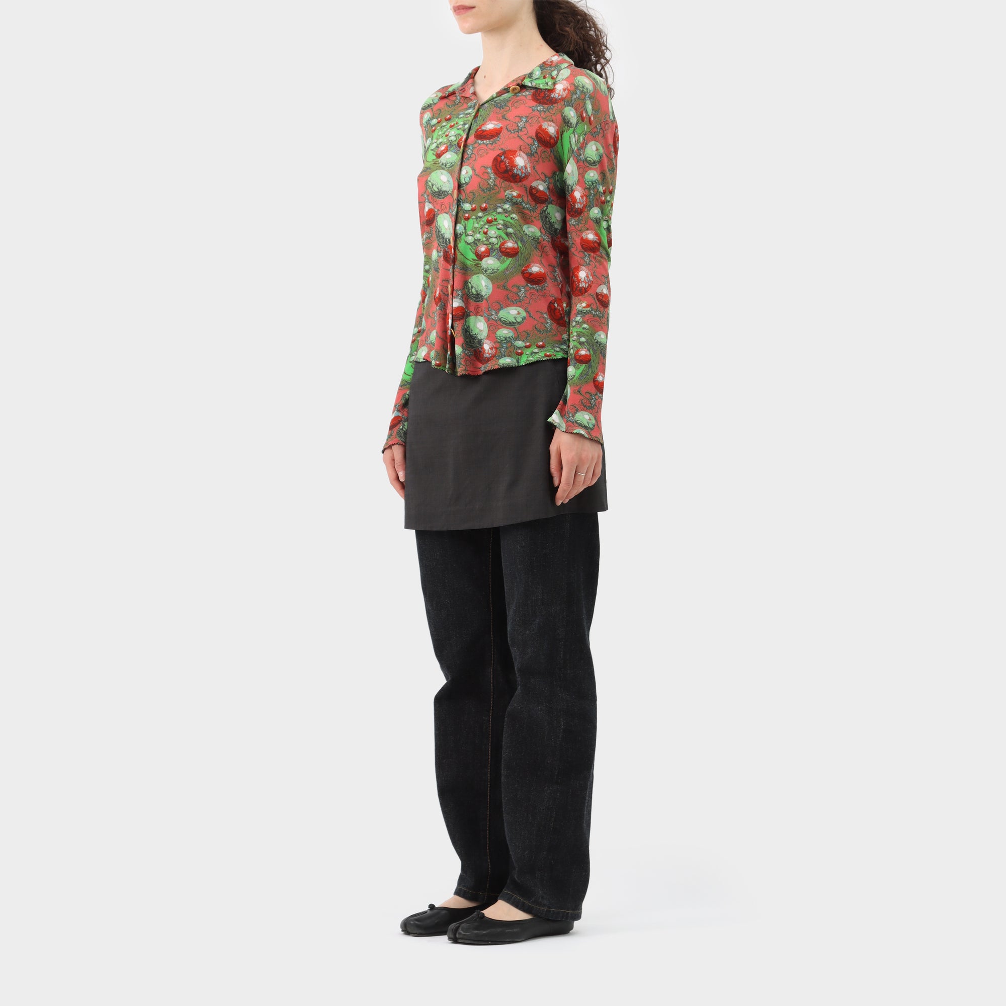 Jean Paul Gaultier Maille Printed Button Up