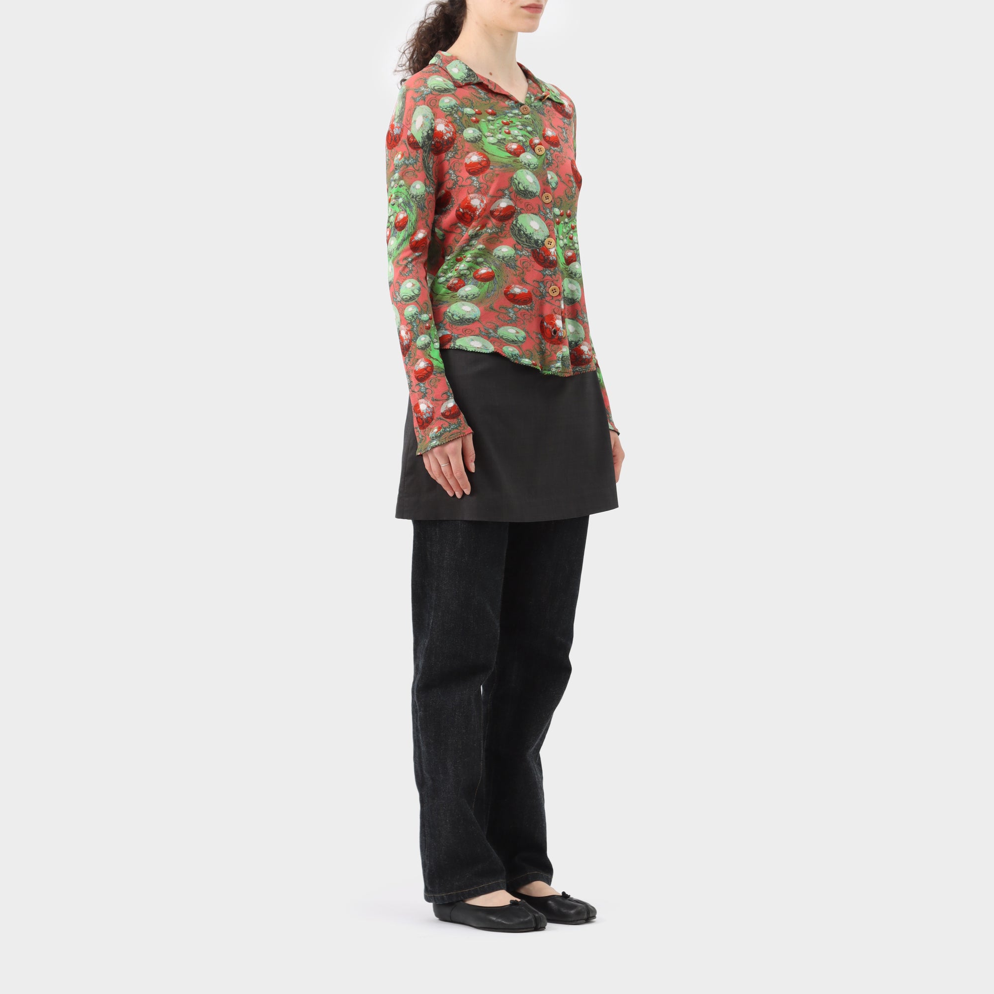 Jean Paul Gaultier Maille Printed Button Up