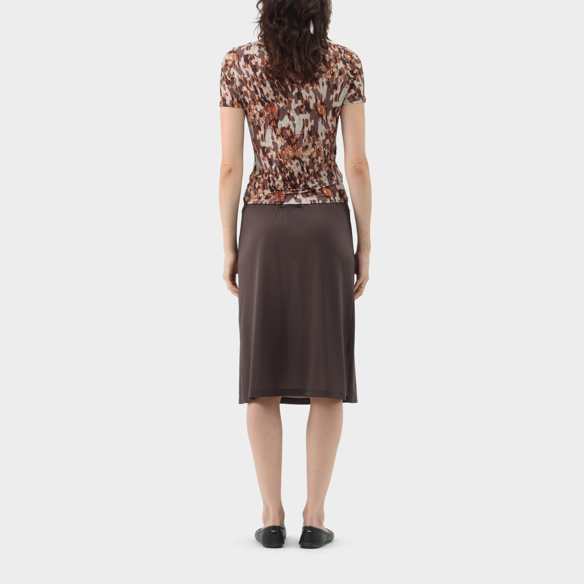 Jean Paul Gaultier Printed Rayon Jersey Top
