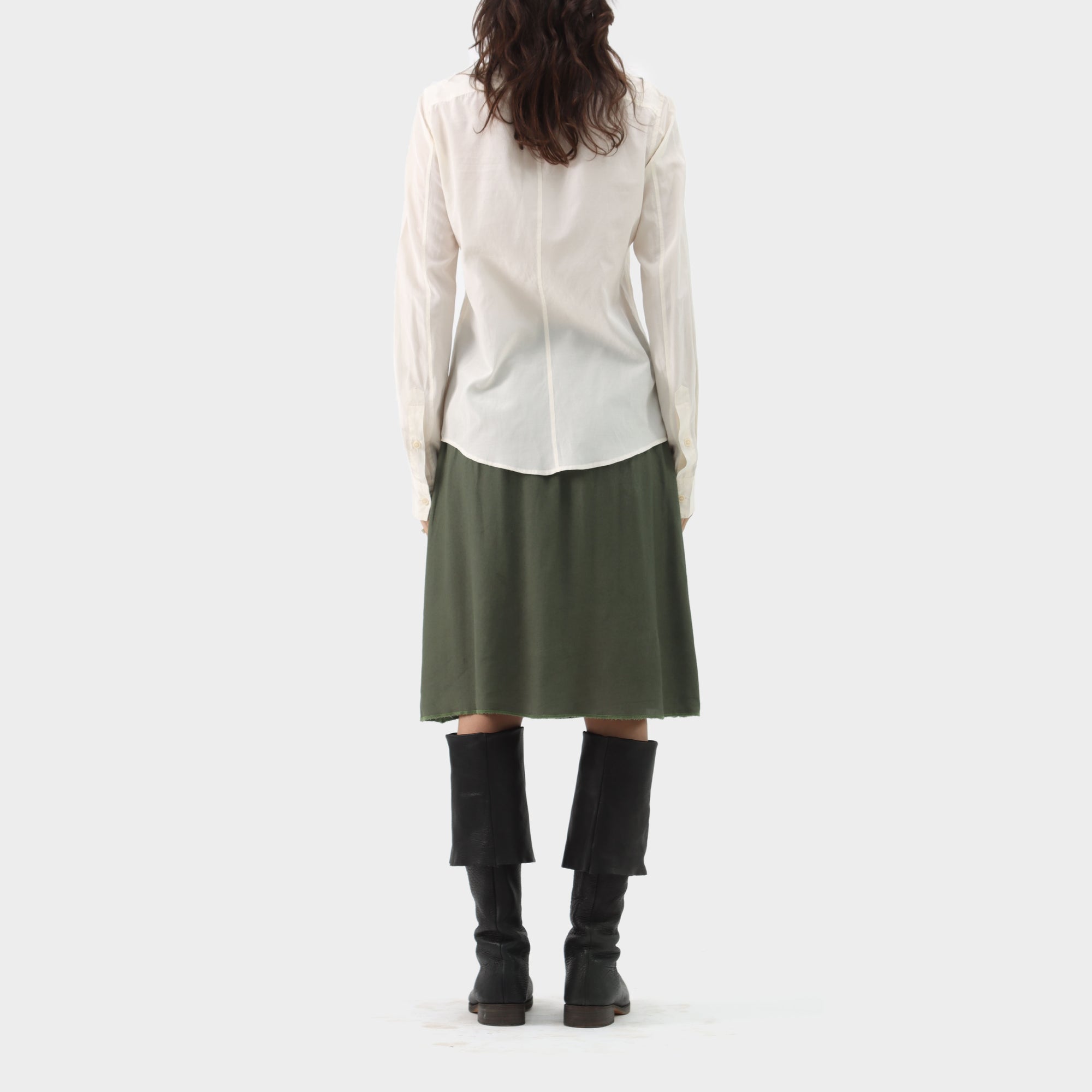 Julius Silk Front Pleat Button Down