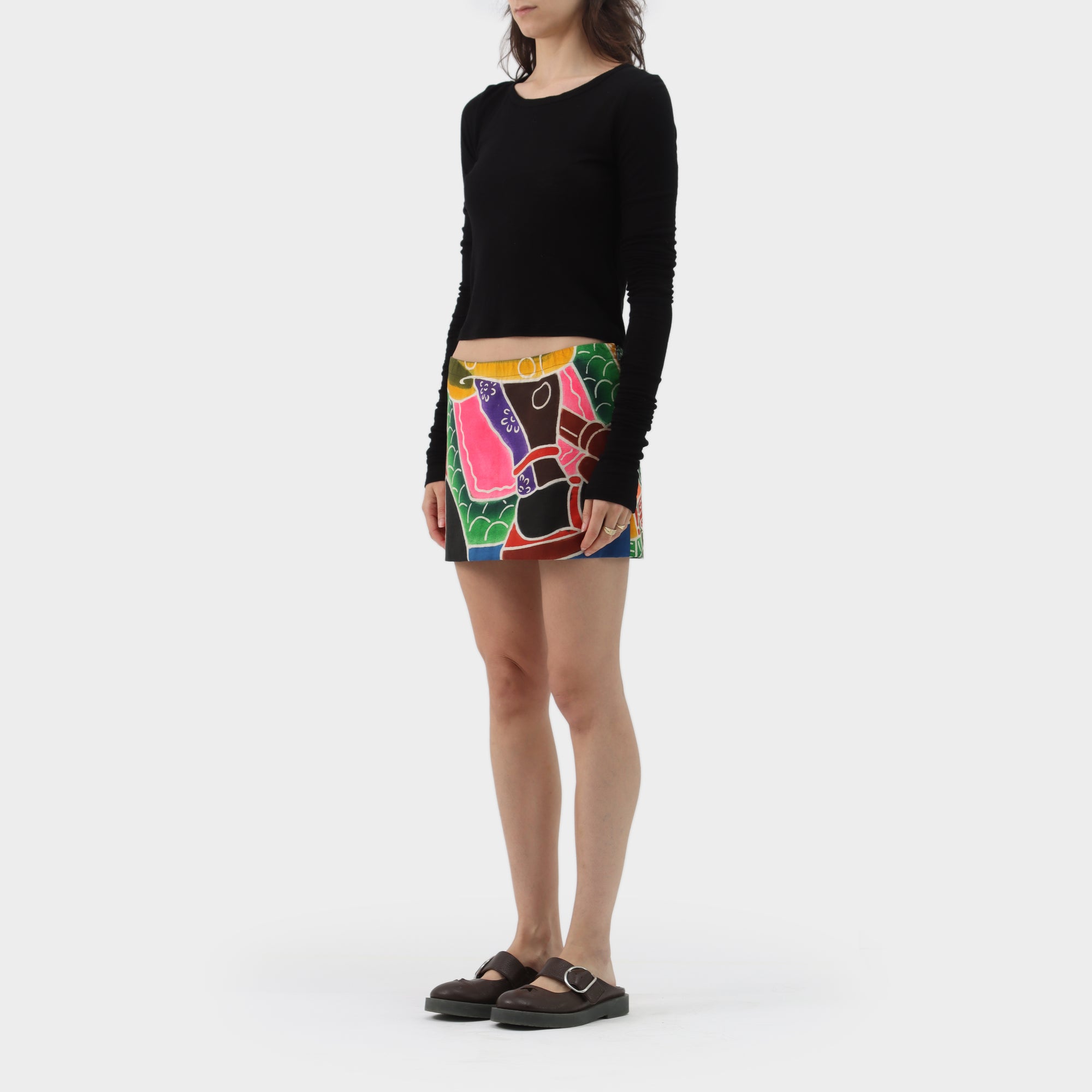 Junko Shimada Upcyled Flag Mini Skirt