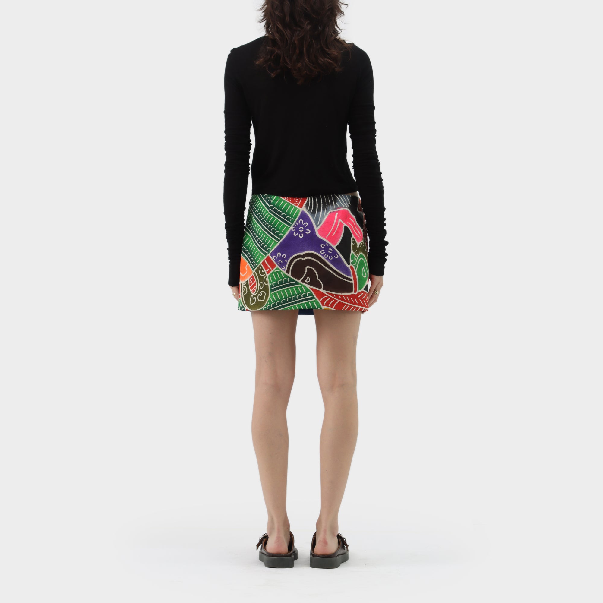 Junko Shimada Upcyled Flag Mini Skirt