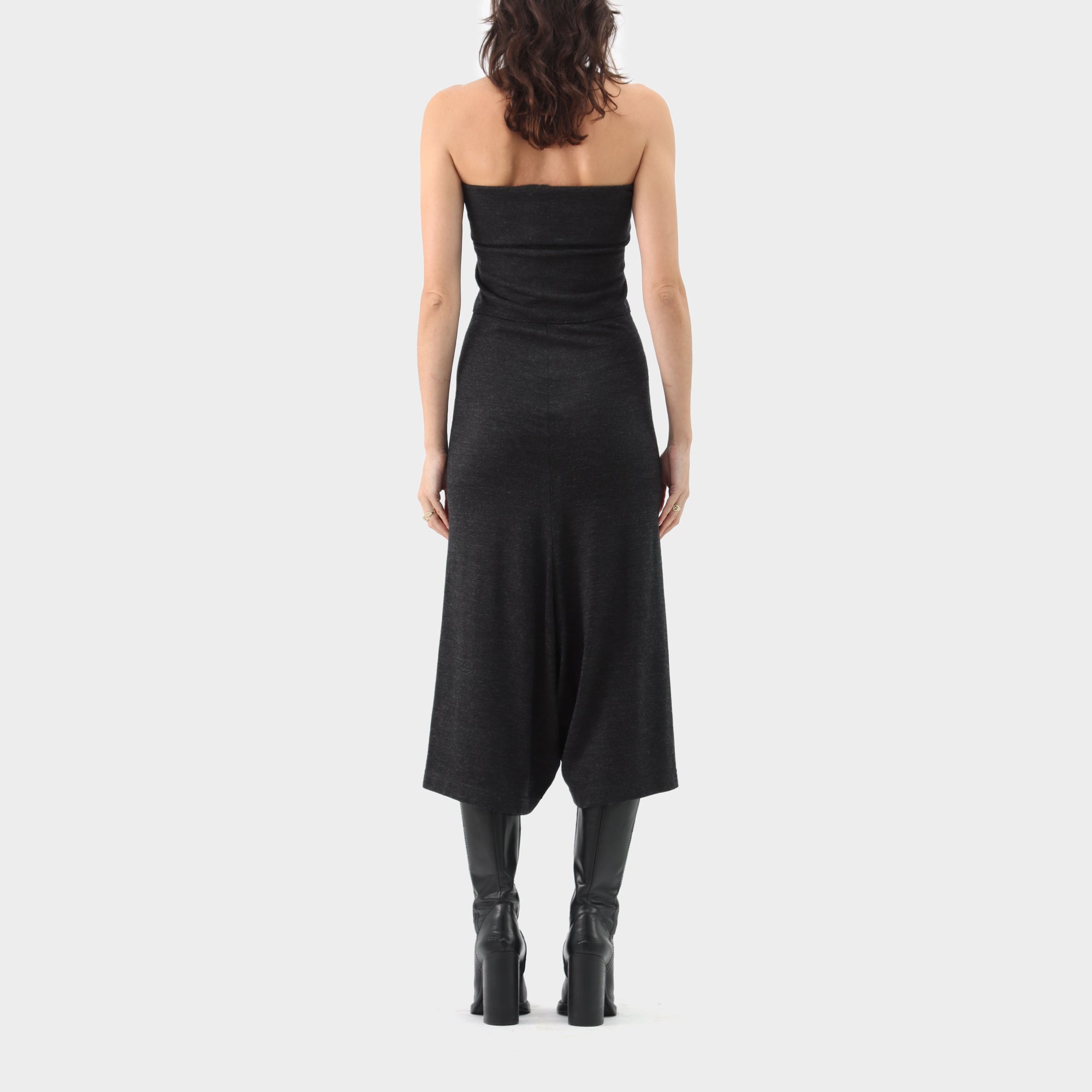 Junya Watanabe Wool Knit Bandeau Jumpsuit