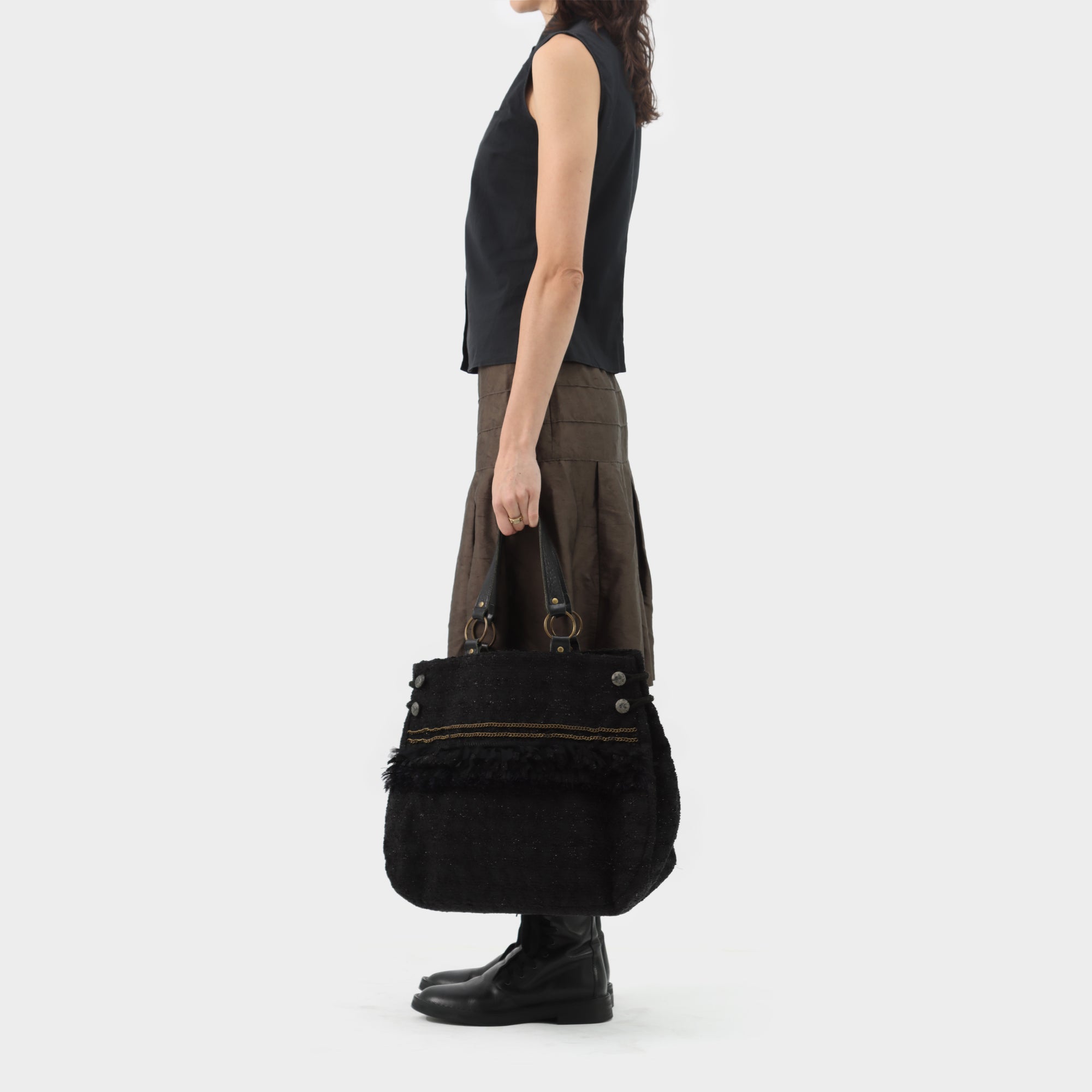 Junya Watanabe Chained Ruffle Handbag