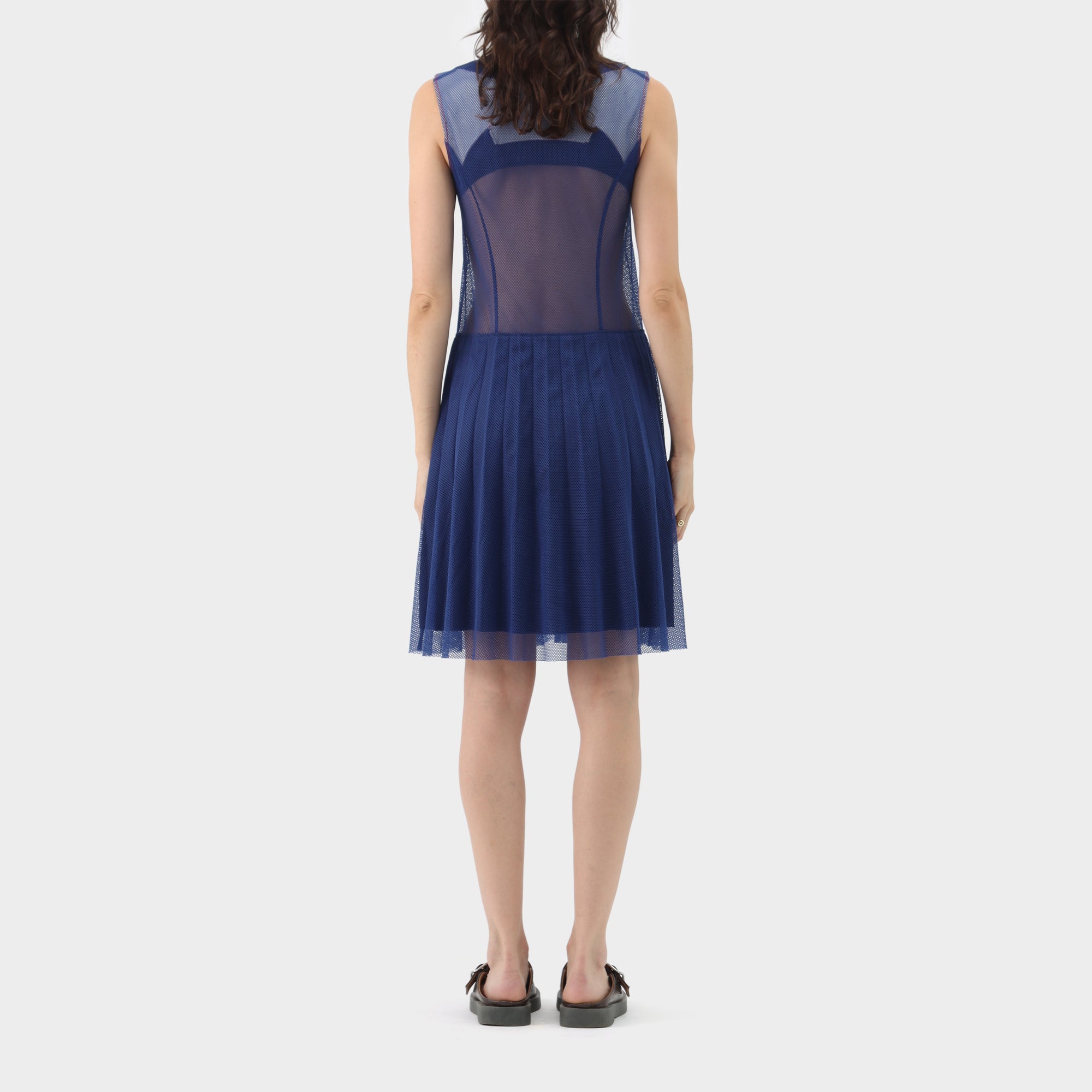 Junya Watanabe Pleated Mesh Tennis Dress