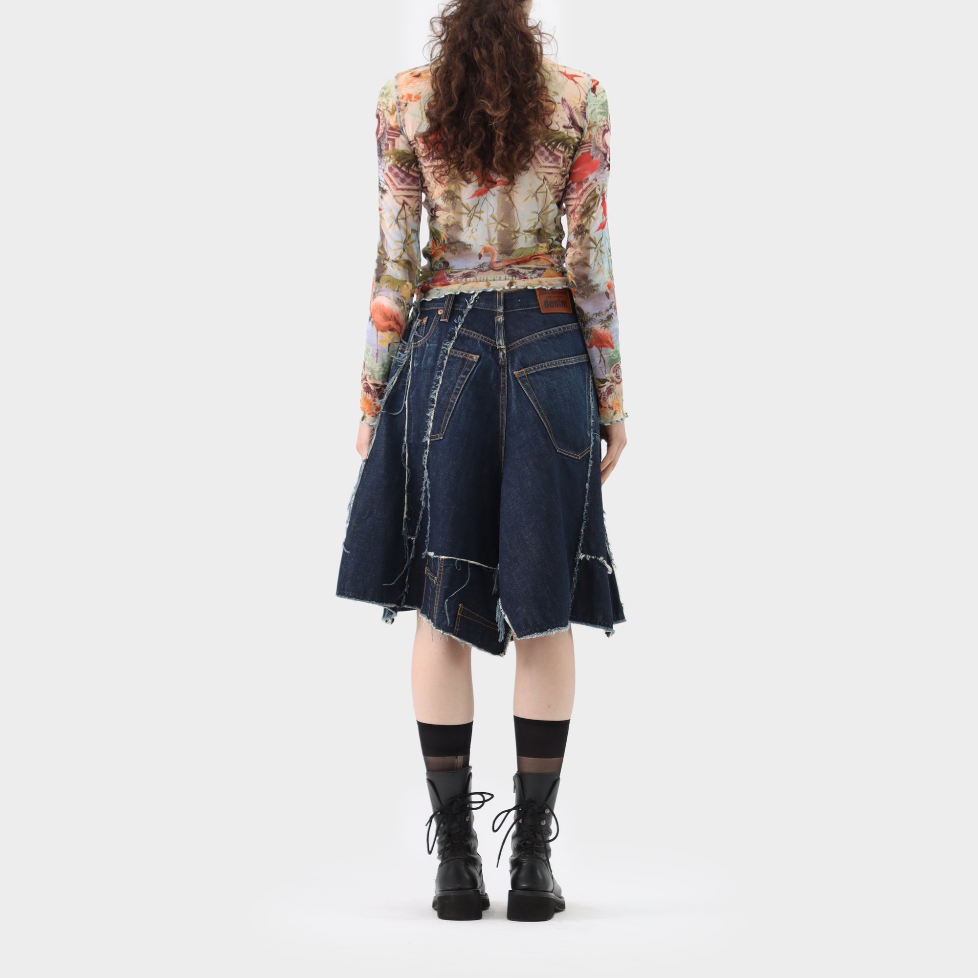 Junya Watanabe Denim Patchwork Skirt