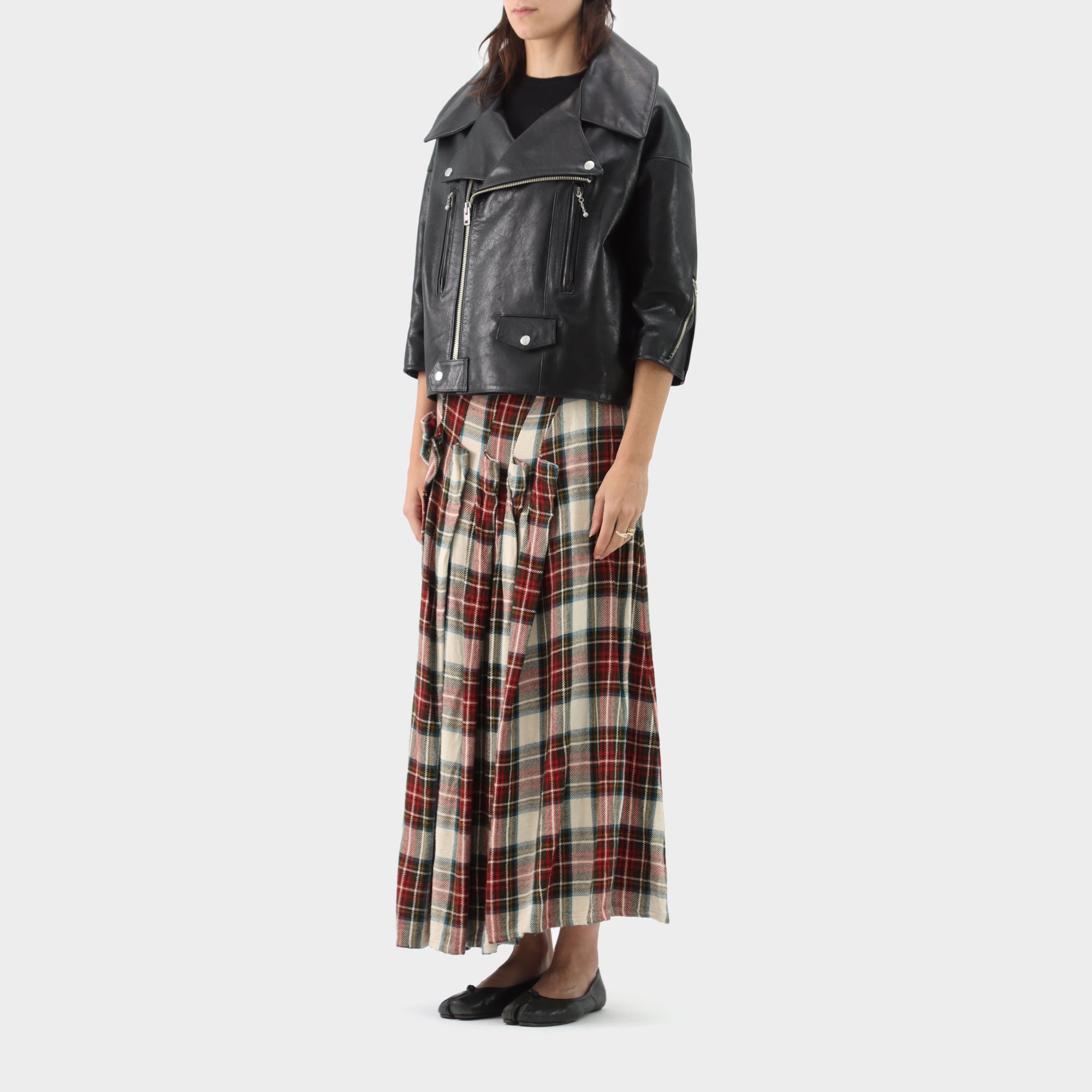 Junya Wantanabe Cow Hide Leather Biker Jacket