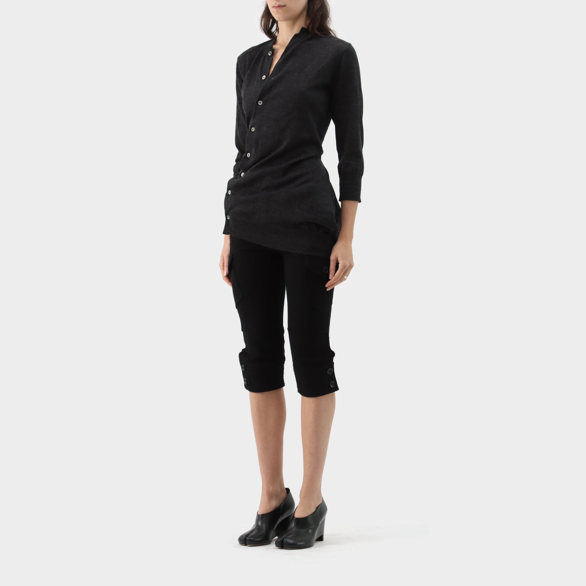 Junya Watanabe Wool Short Sleeve Cardigan