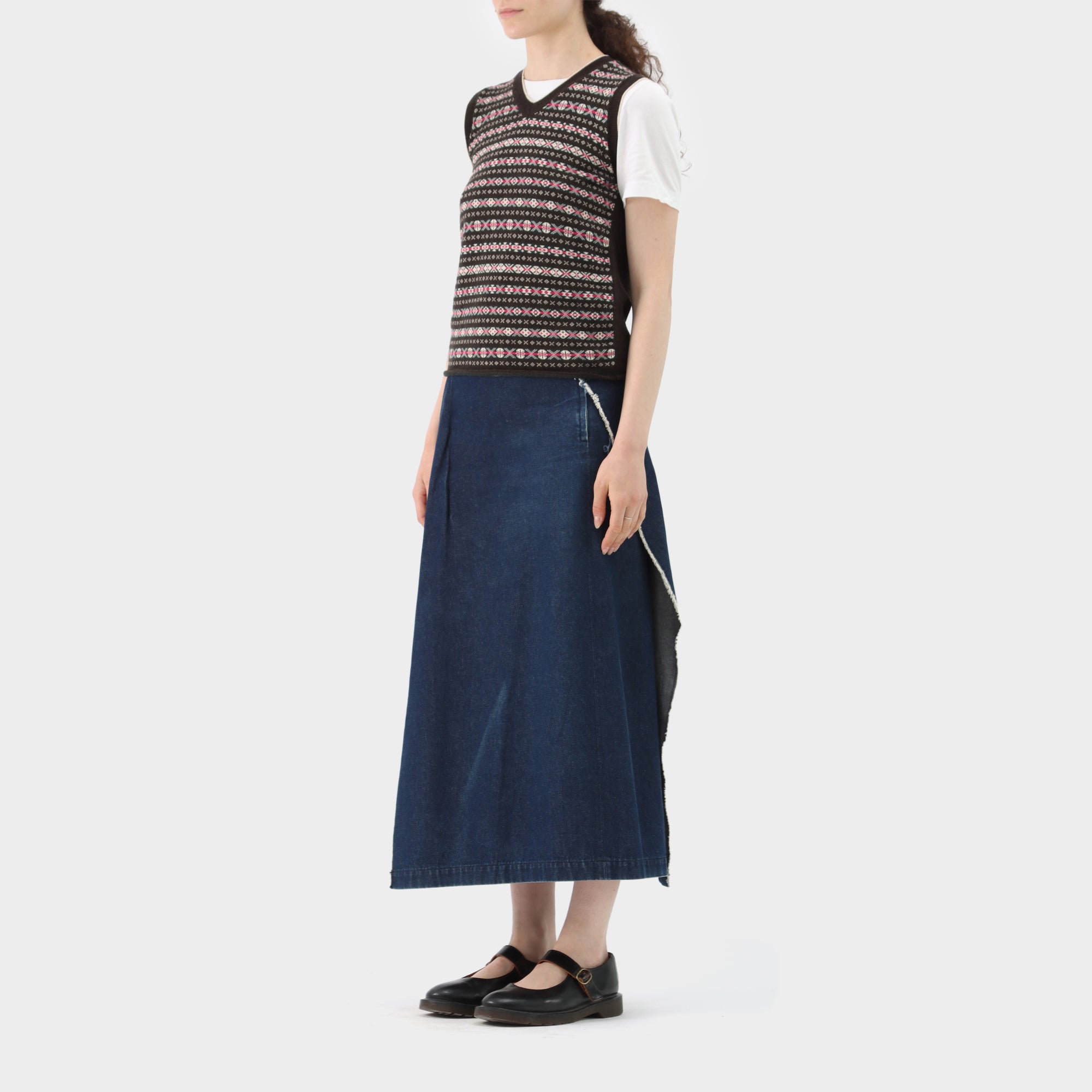Junya Watanabe Patterned Knit Vest