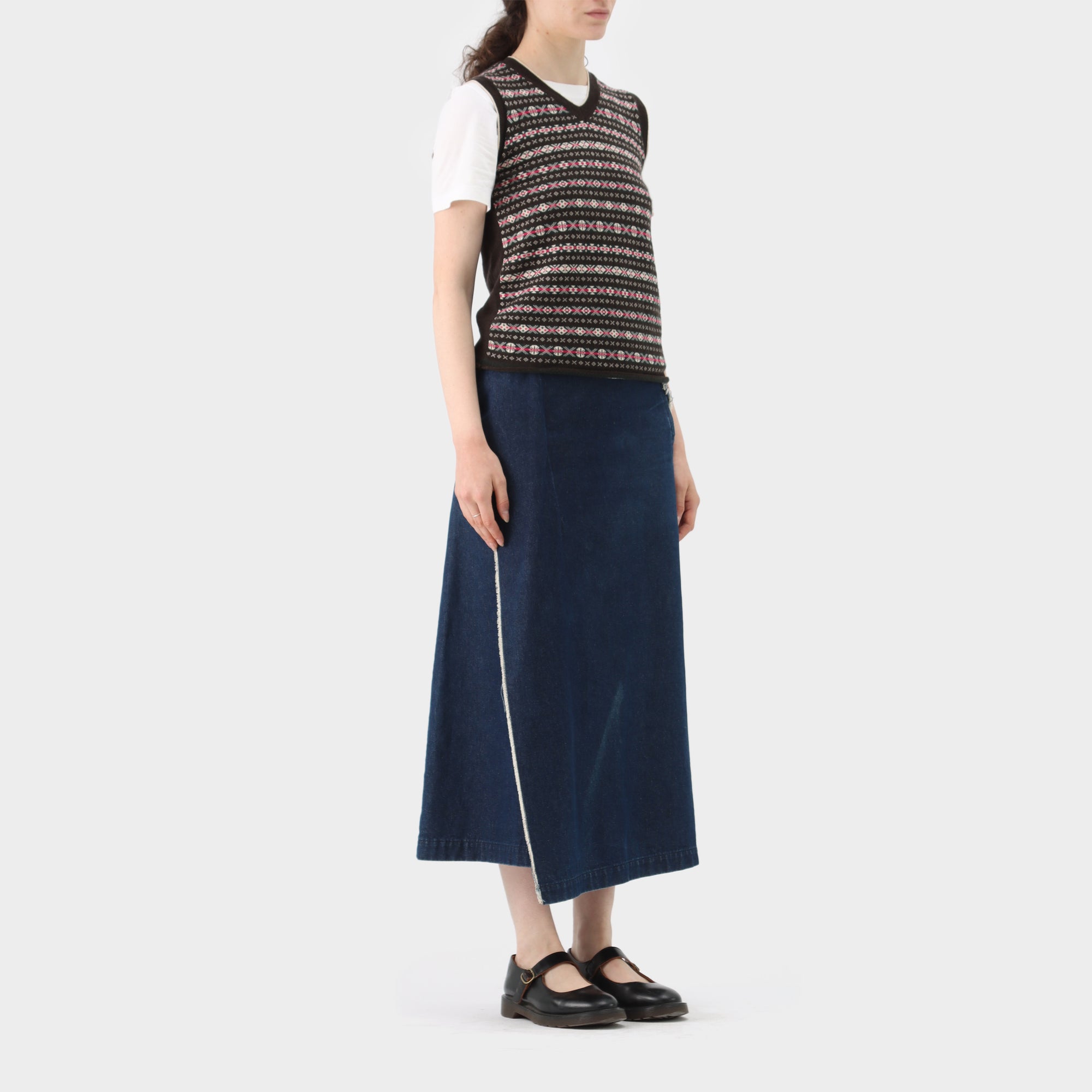 Junya Watanabe Patterned Knit Vest