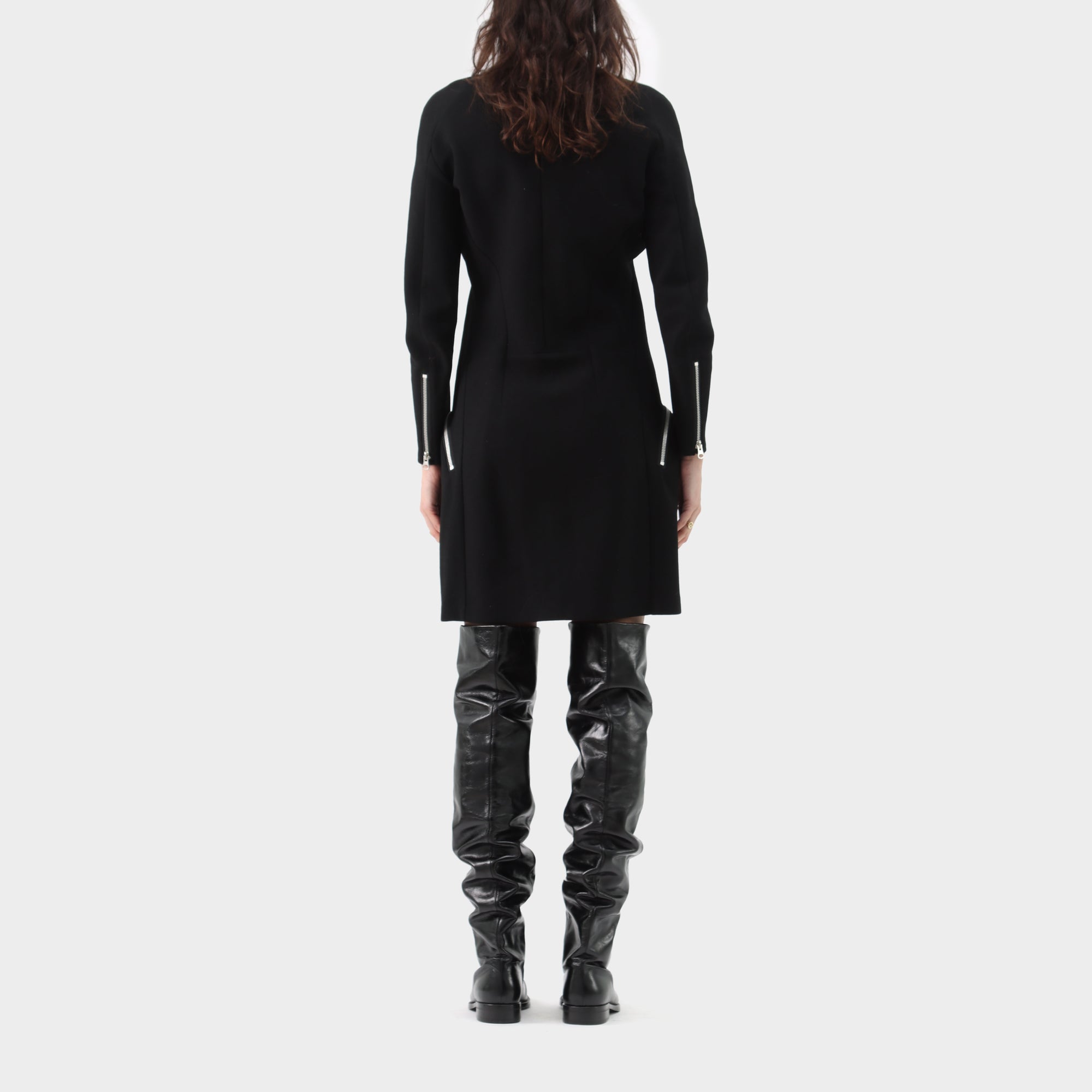 Junya Watanabe Wool Press Stud Mini Dress