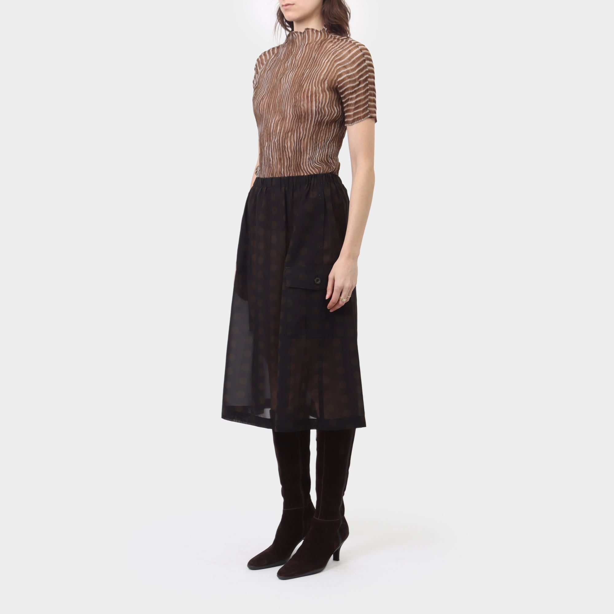 Junya Watanabe Sheer Polka Dot Skirt