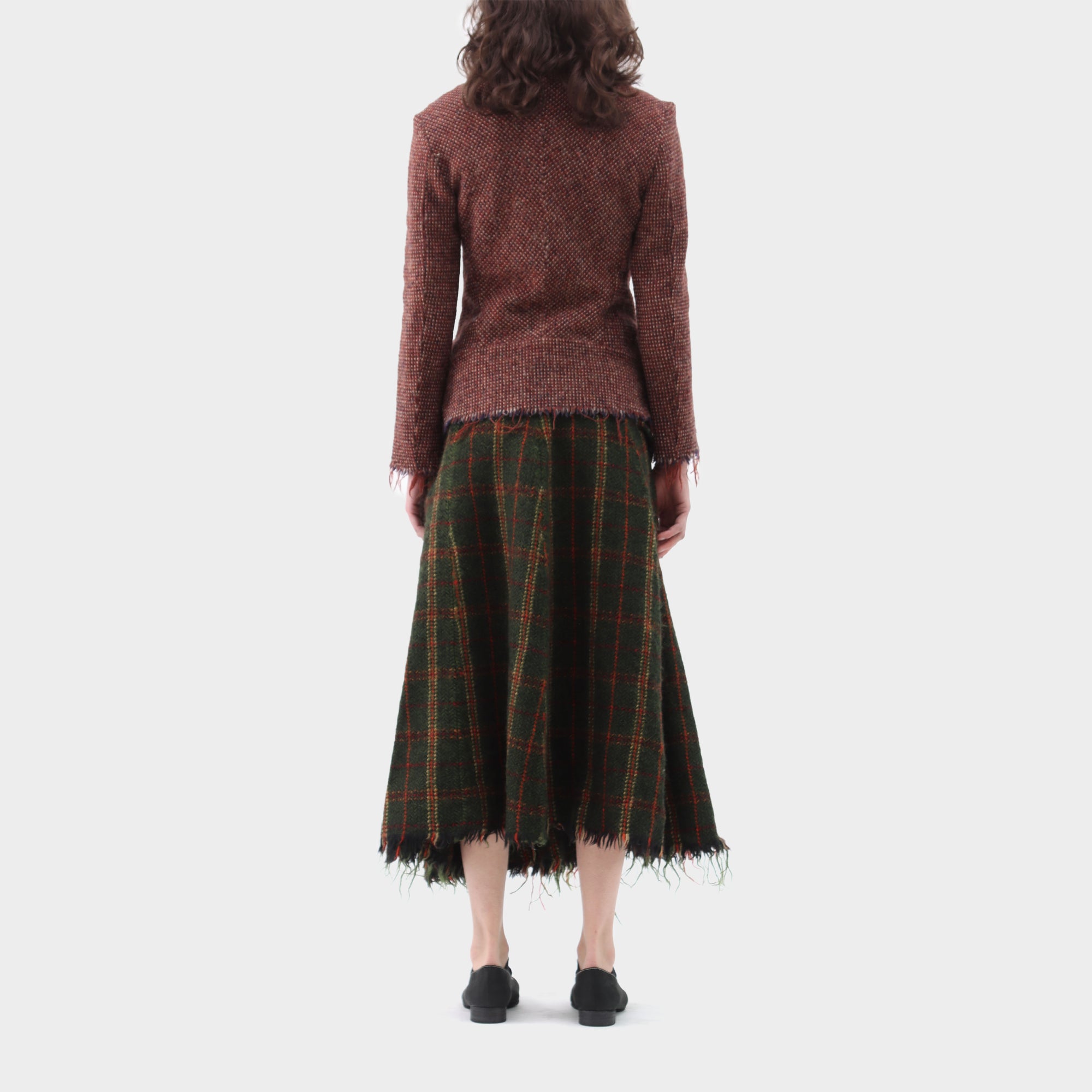 Junya Watanabe Wool Tweed Bow Blazer & Skirt