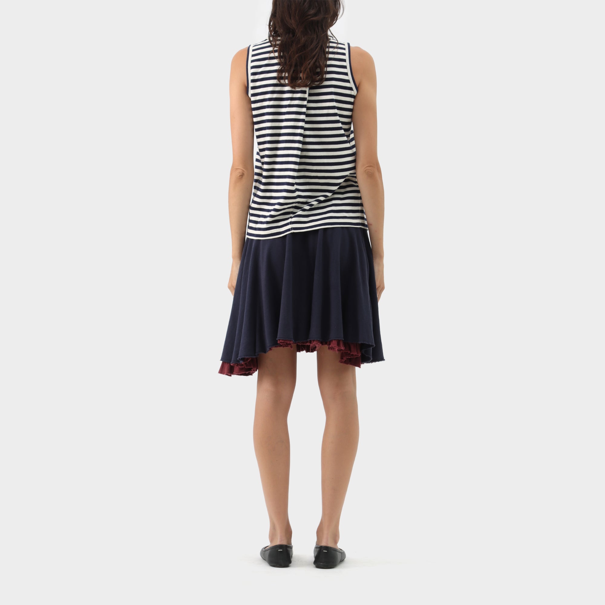 Junya Watanabe Striped Crossover Tank Top