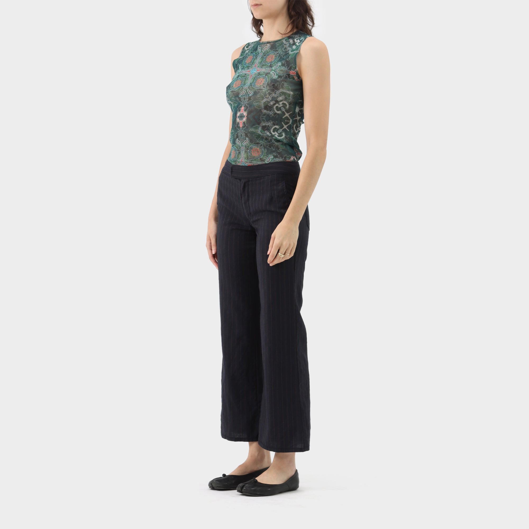 Junya Watanabe Low Waisted Pinstriped Trousers