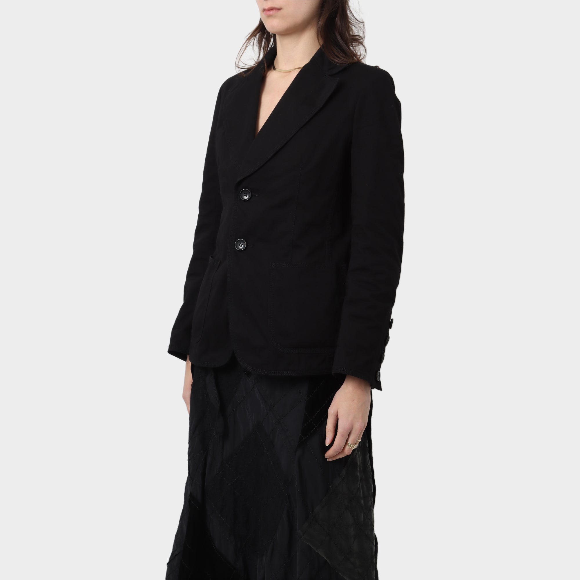 Junya Watanabe Wide Lapel Cotton Blazer