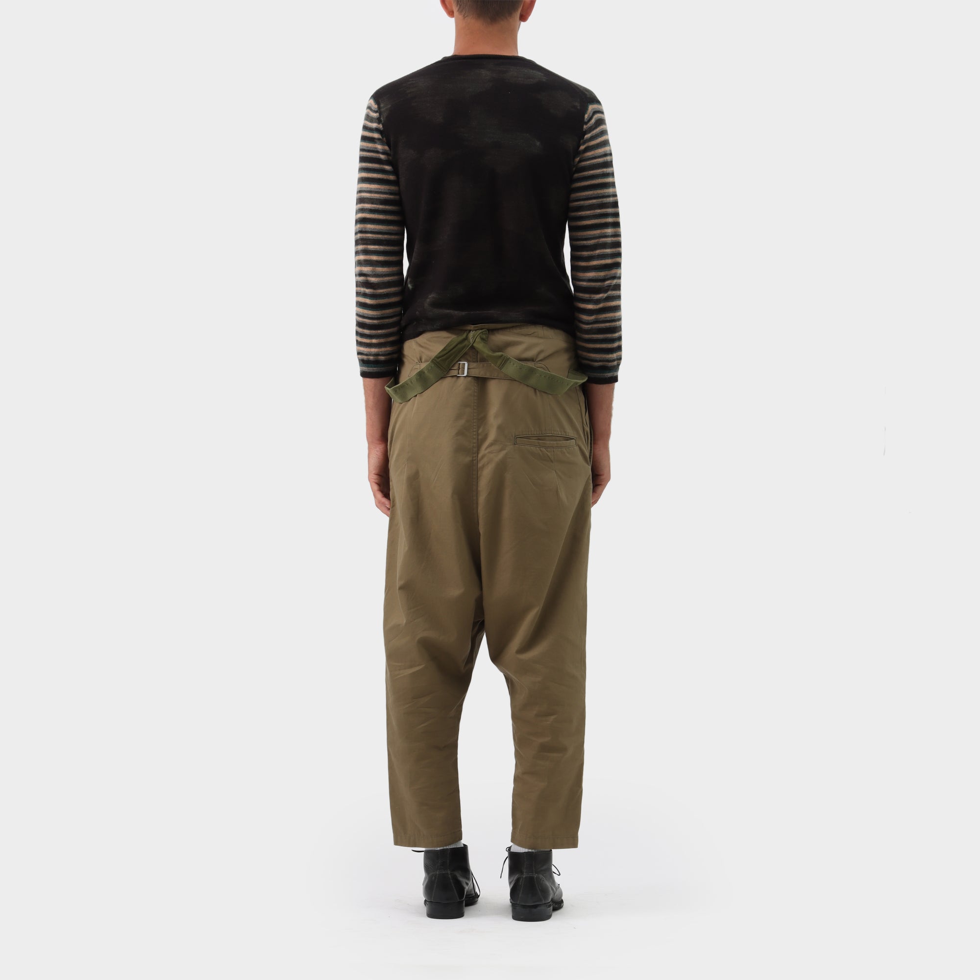 Kapital Drop-Crotch Suspender Trousers