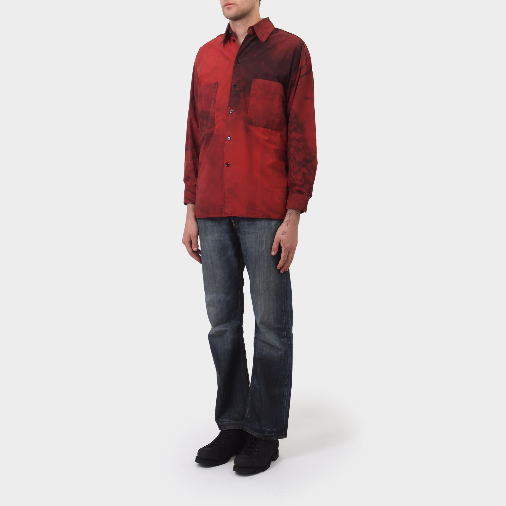 Lemaire Cotton Marble 'Printed Boxy Top'