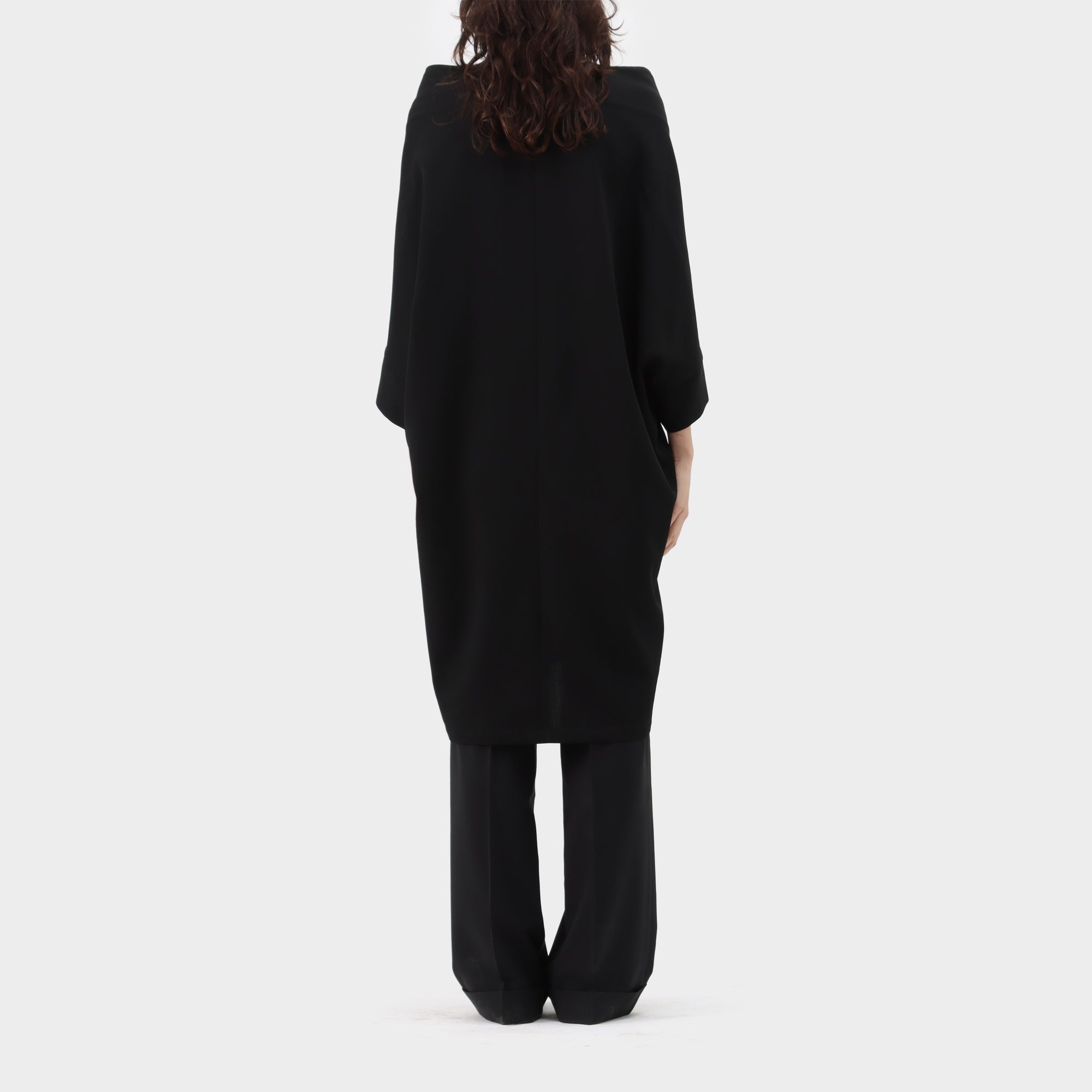 Limi Feu Wool Trench Poncho Dress