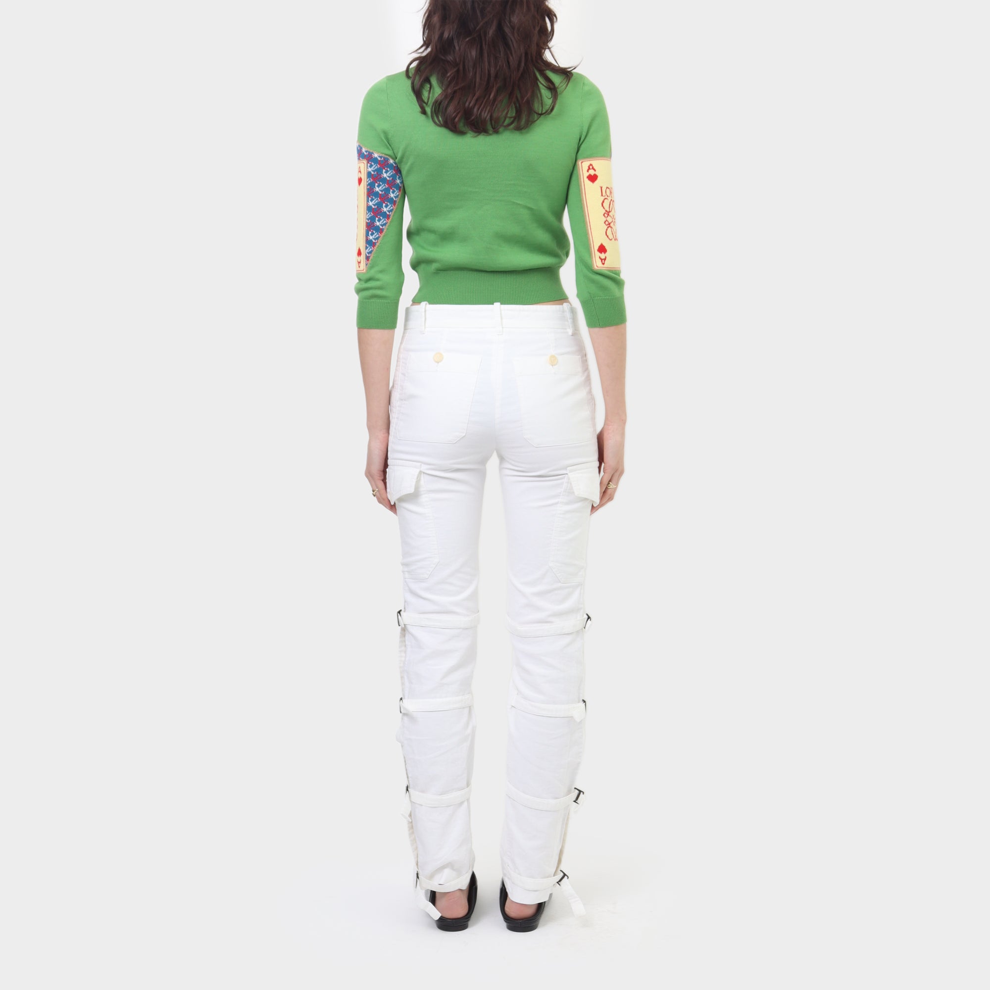 Loewe Cropped Card Sweater