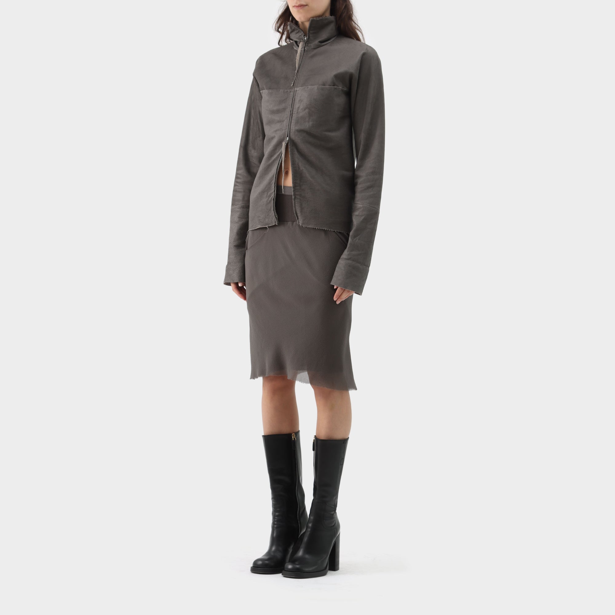 MA+ Textured Leather Jacket