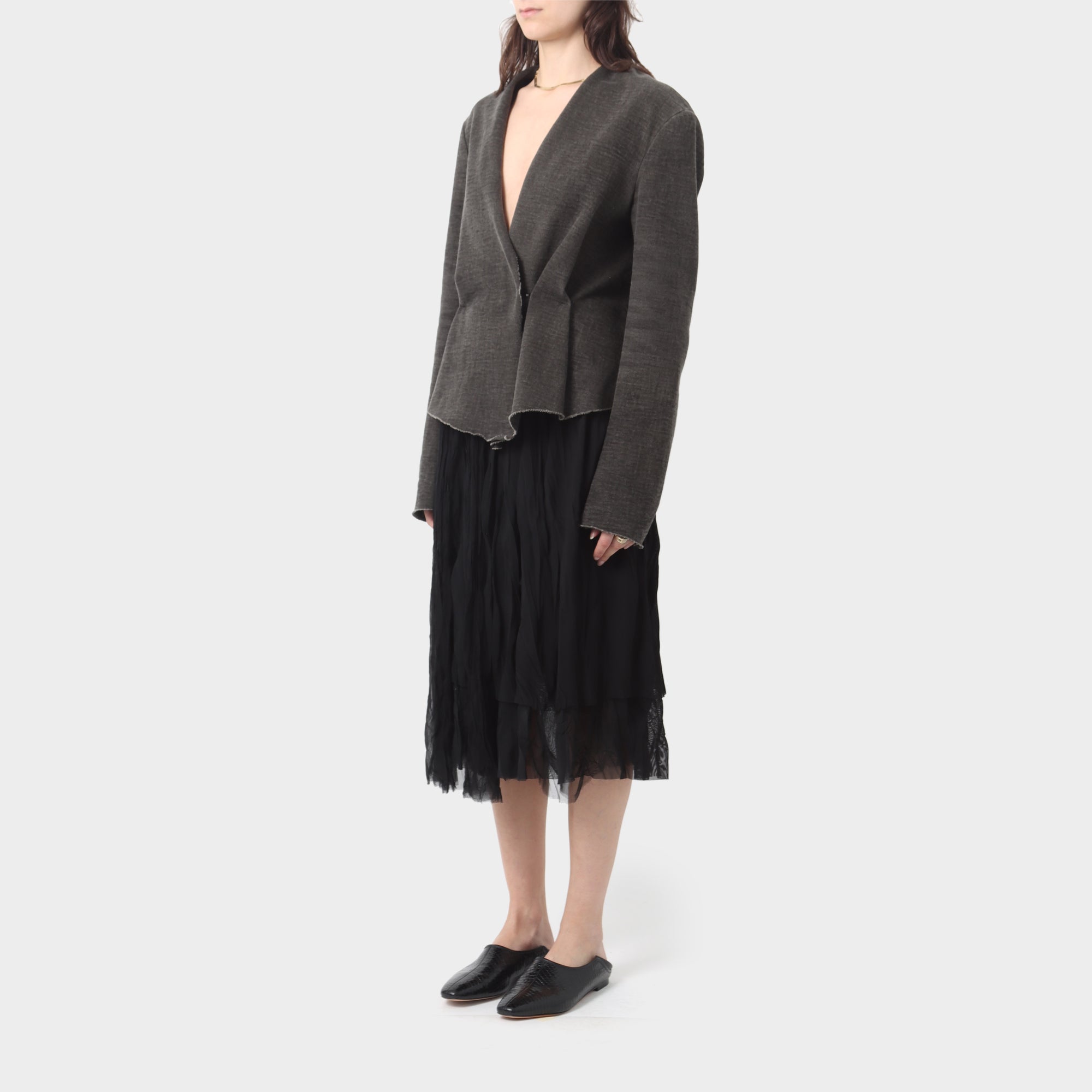 MA+ Fitted Jersey Cotton Jacket