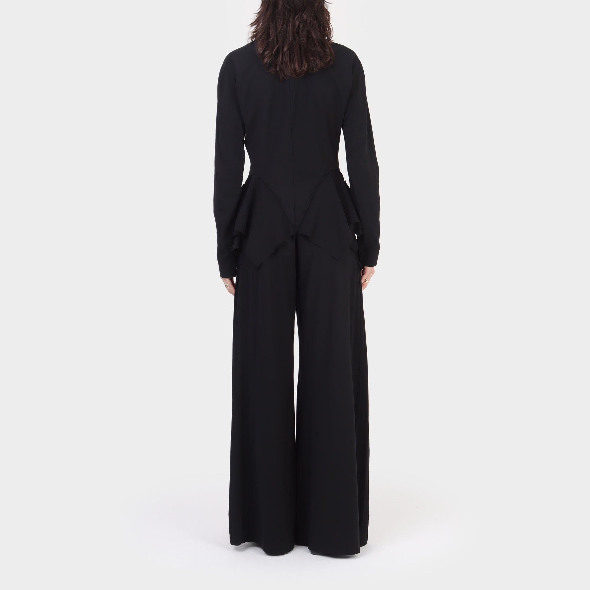 Marithé+François Girbaud Draped Fitted Jacket With Wool Collar