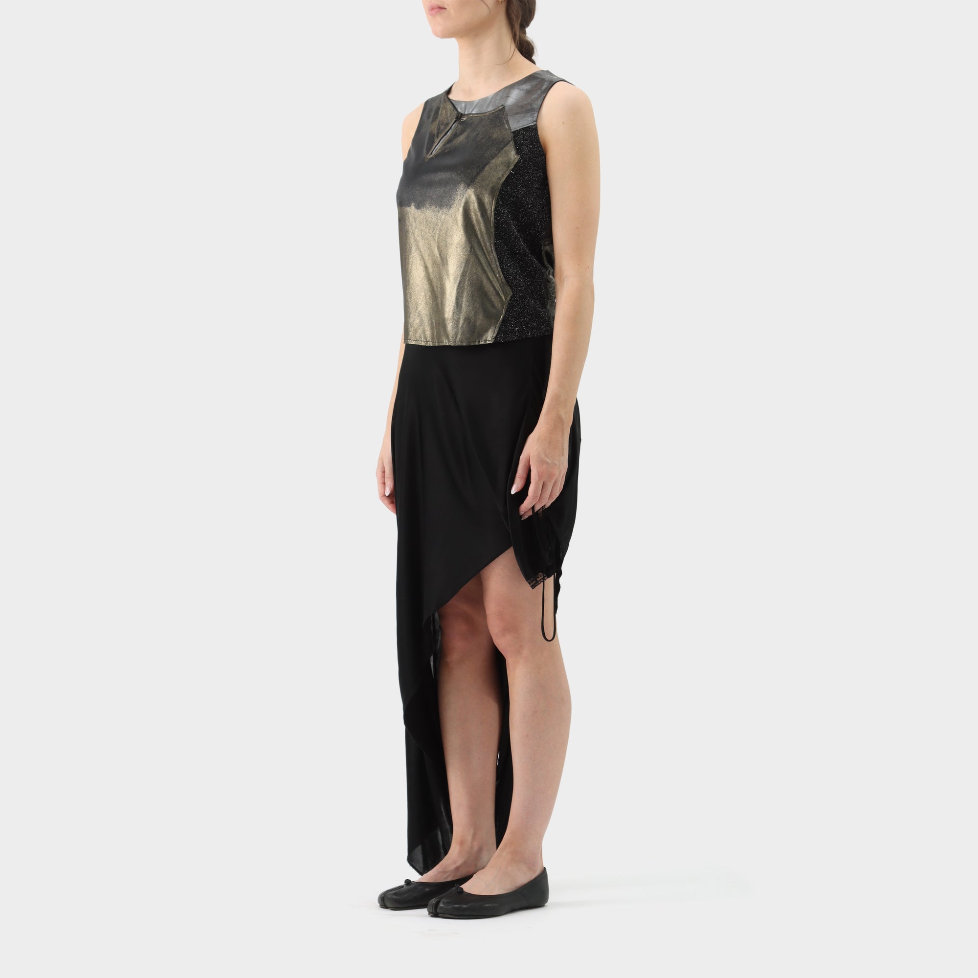 Maison Margiela Metallic Patchwork Tank