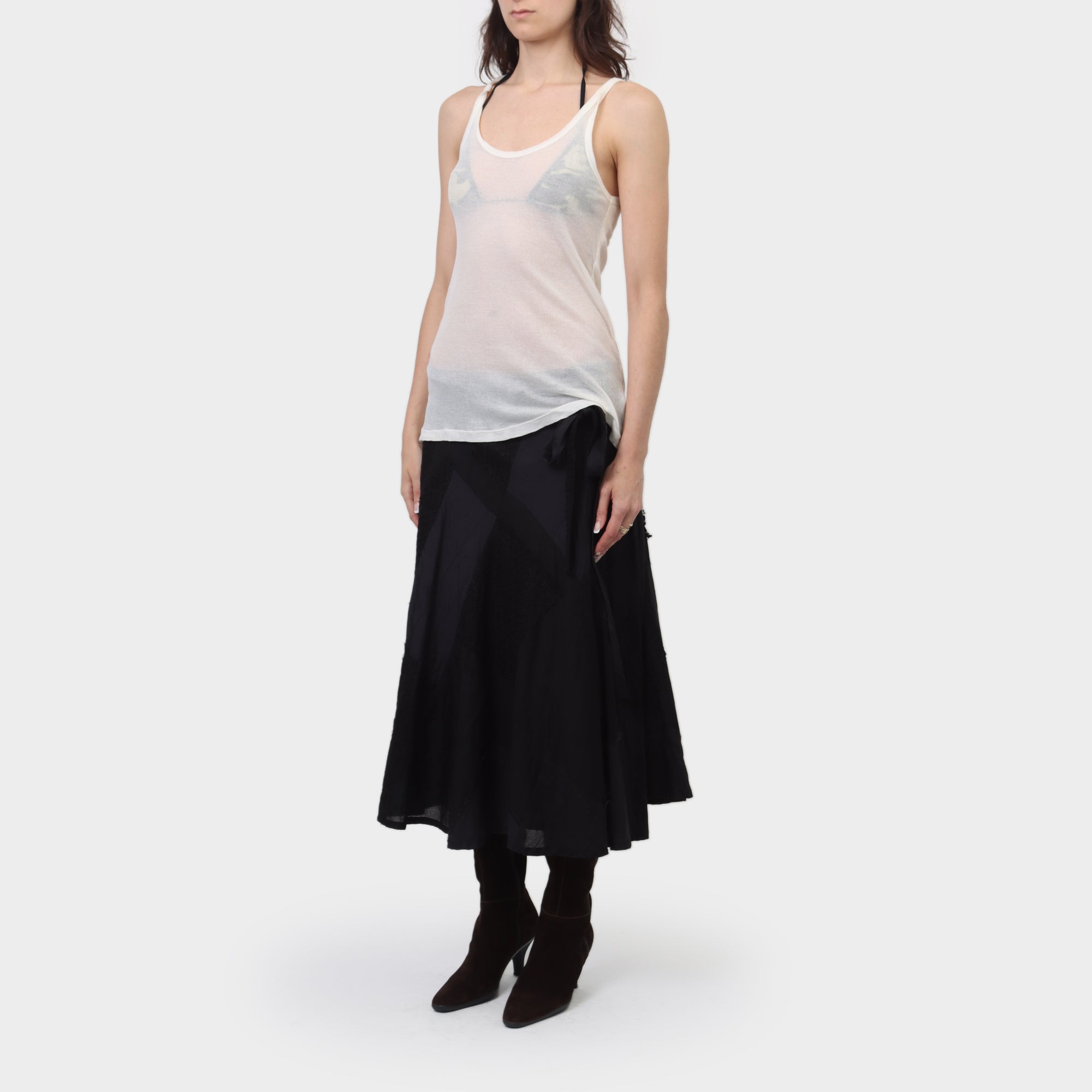 Maison Margiela Sheer Ribbed Tank